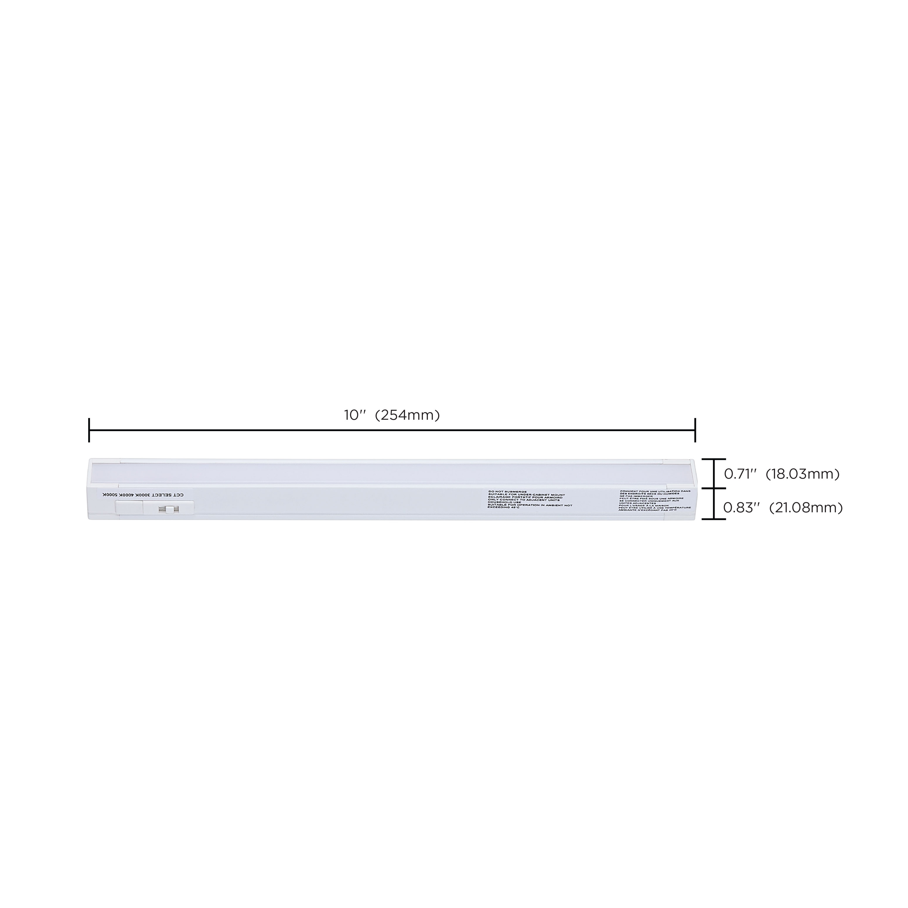 4W 10" CCT SEL LED UNDERCABINE - 63-402