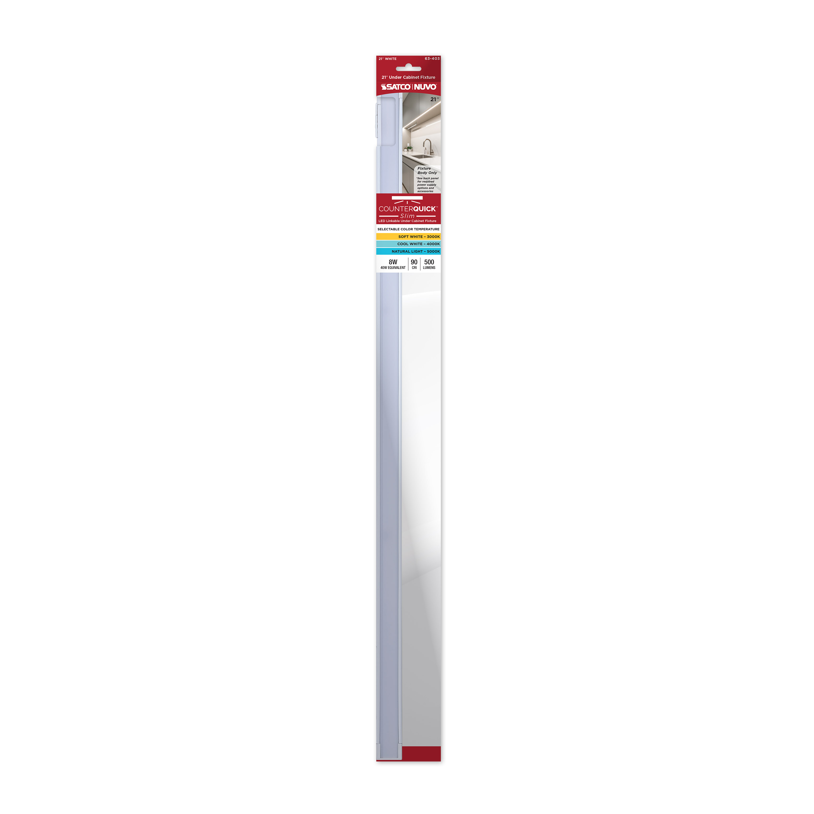 8W 21" CCT SEL LED UNDERCABINE - 63-403