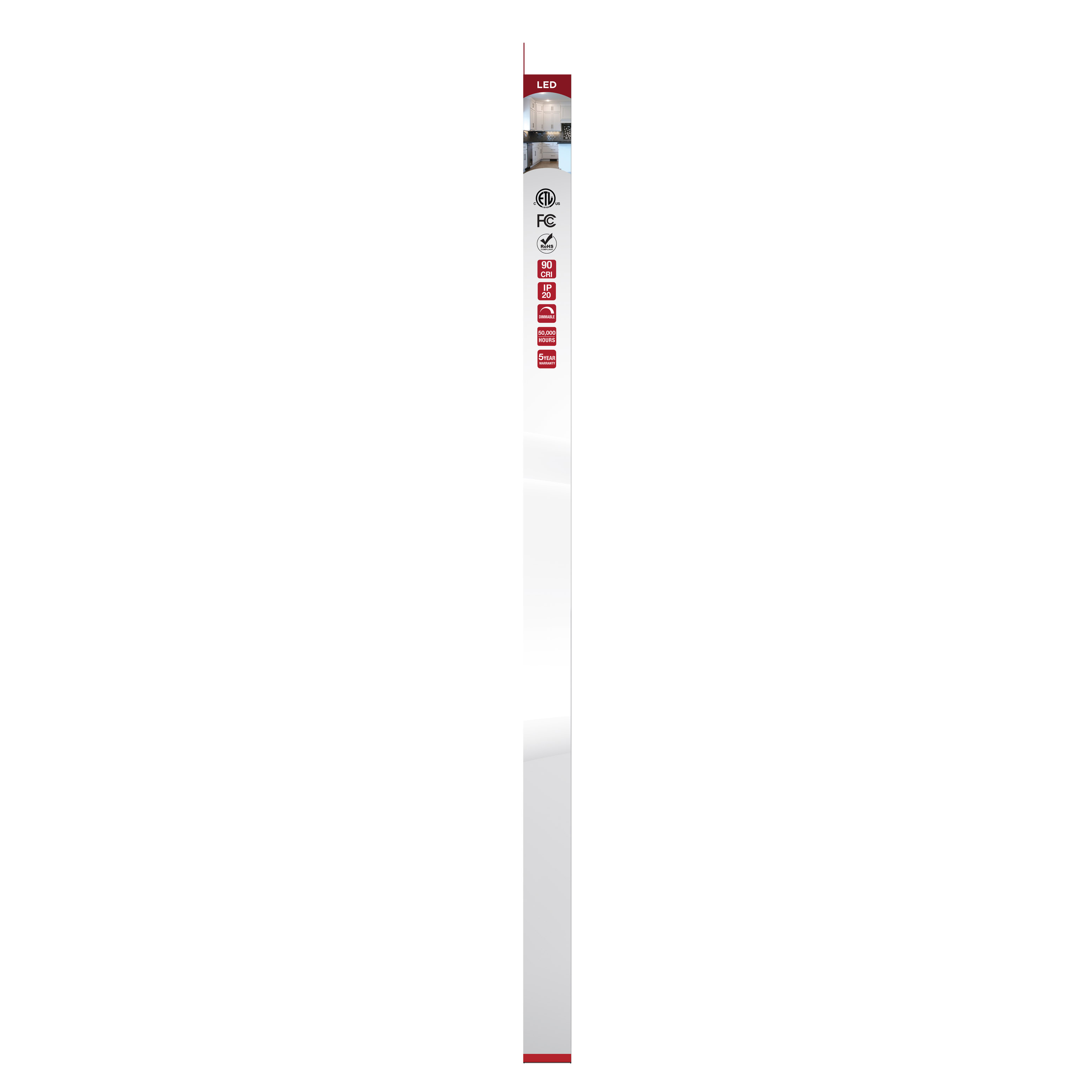 UNDER CAB LED 3CCT 34" - WH - 63-505