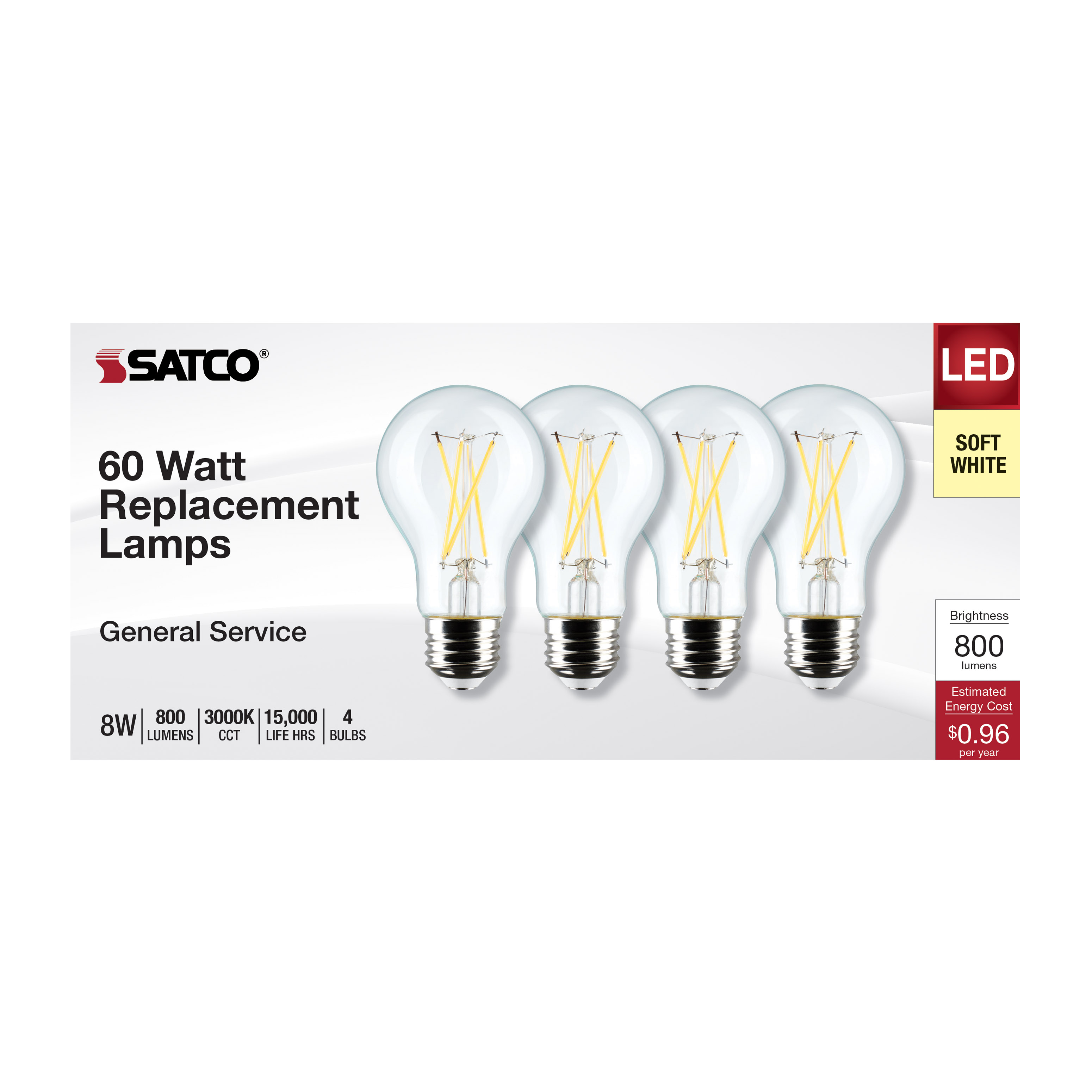 8A19/CL/LED/E26/930/4PK/120V - S12463