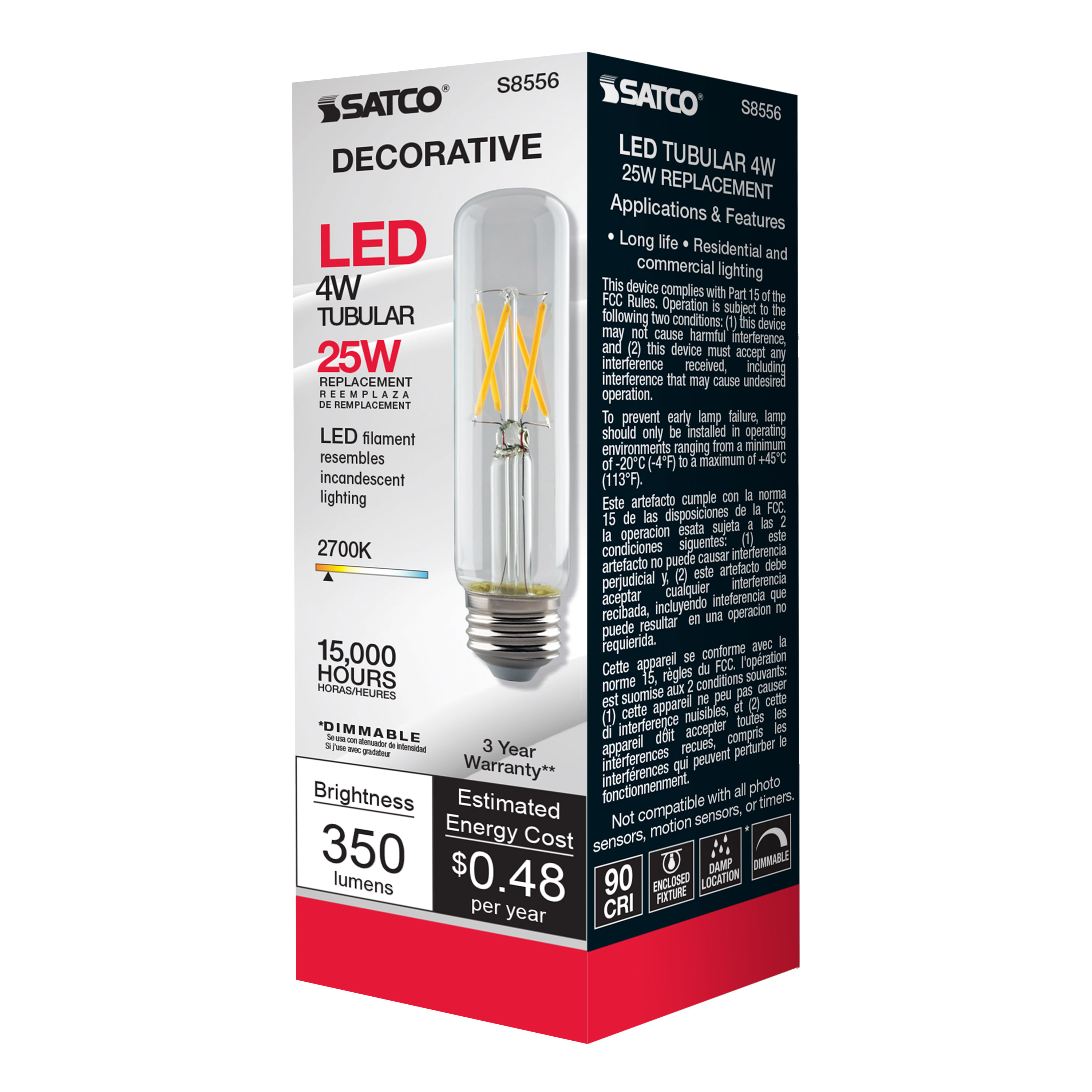 4T10/LED/E26/27K/120V - S8556