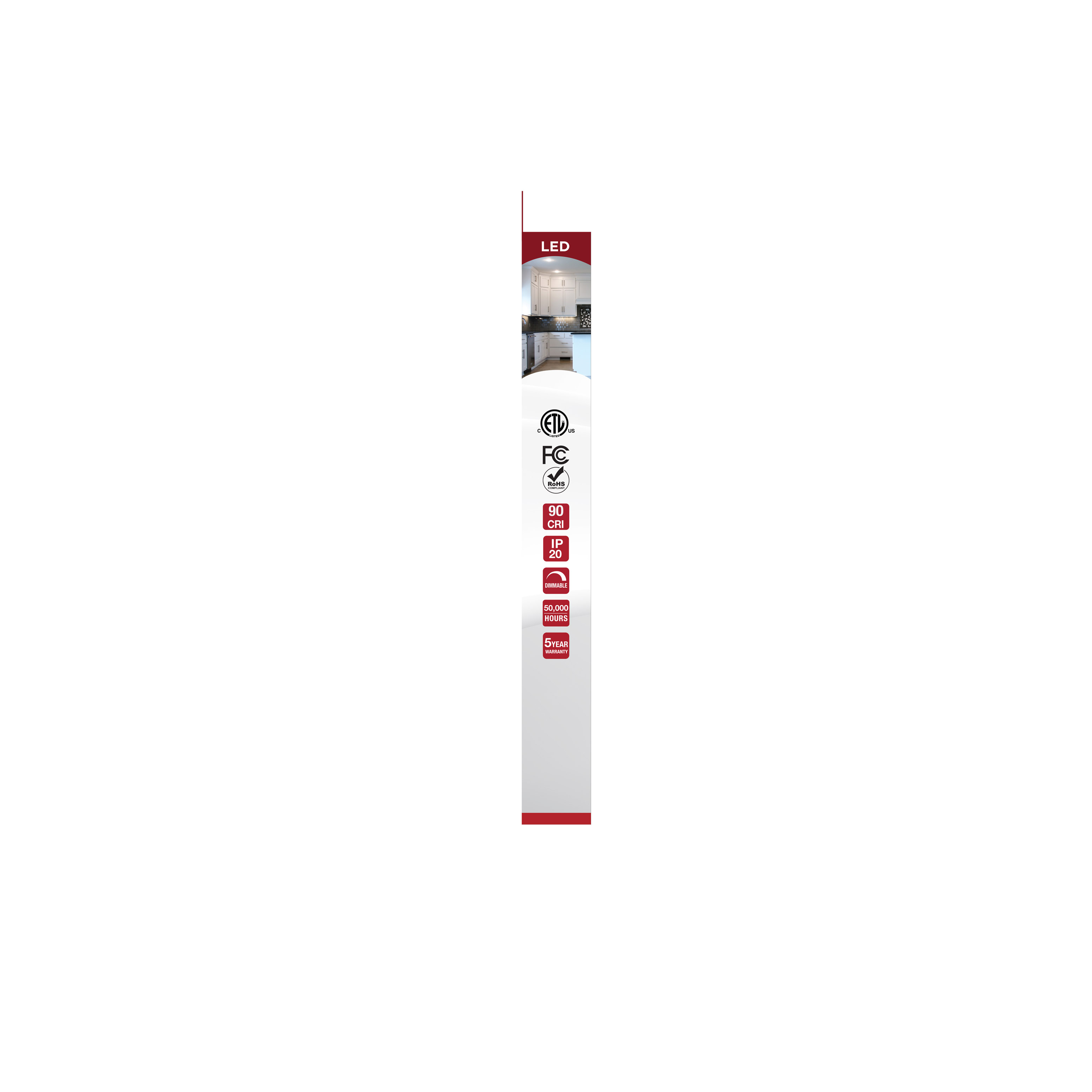 UNDER CAB LED 3CCT 11" - WH - 63-501