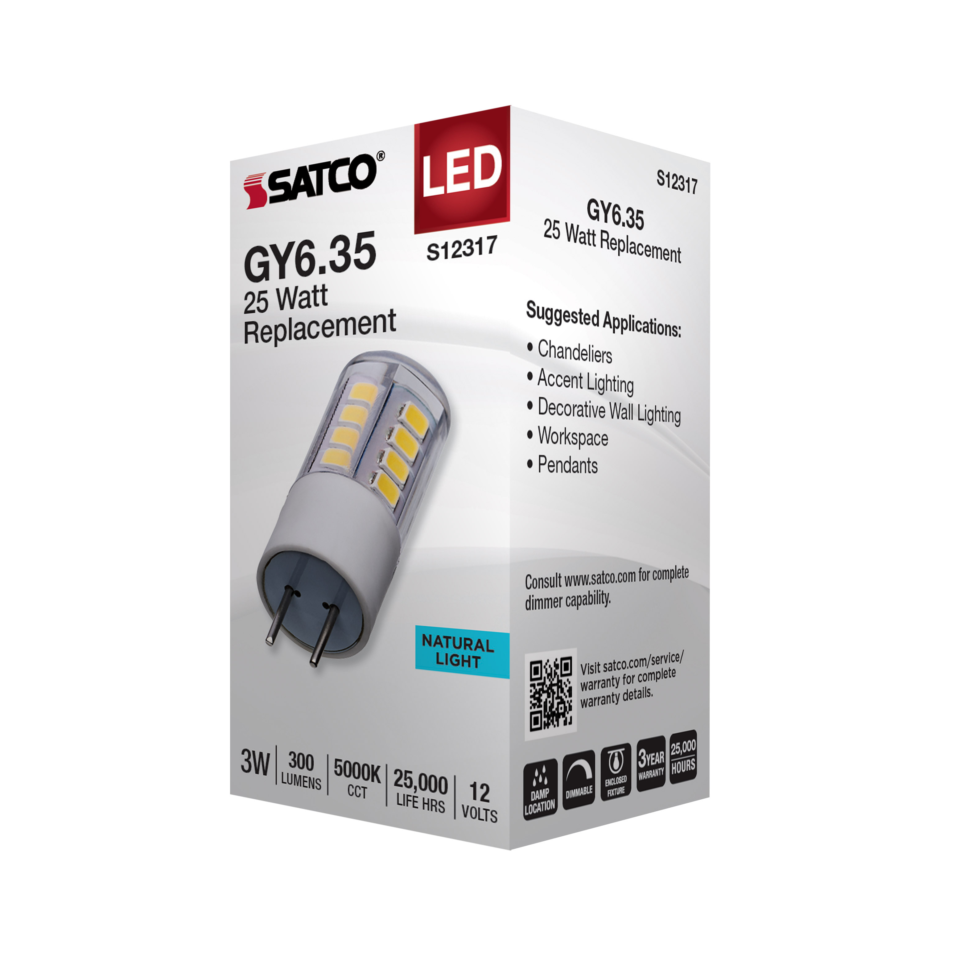 3W/LED/GY6.35/CL/850/12V - S12317