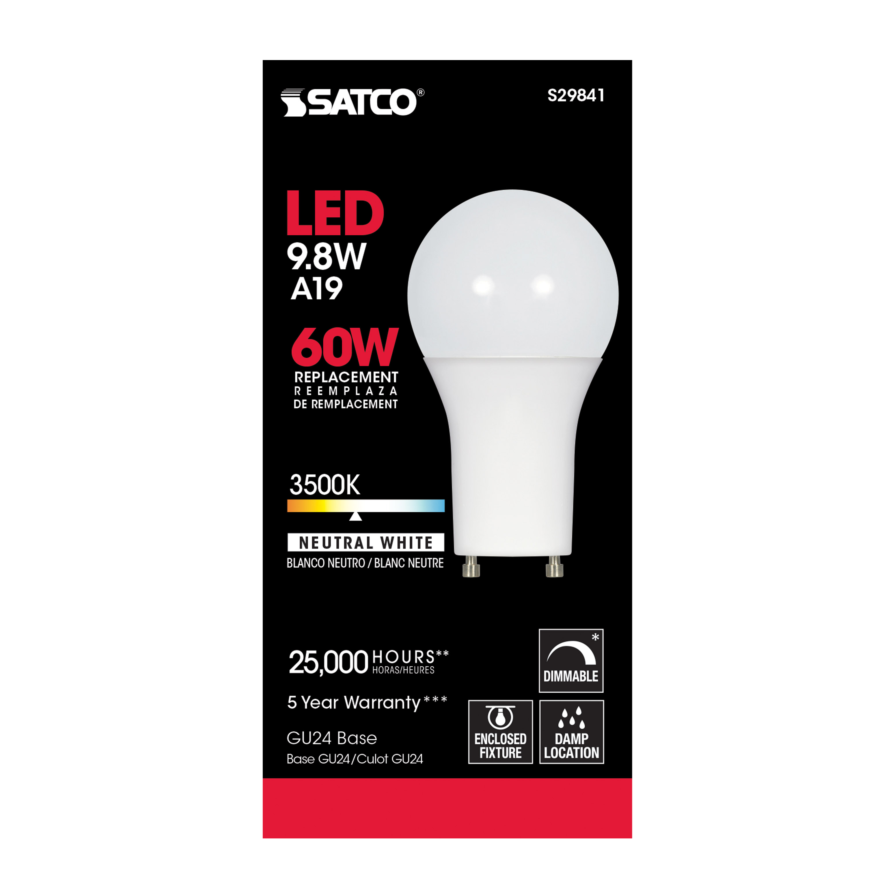 9.8A19/OMNI/220/LED/35K/GU24 - S29841
