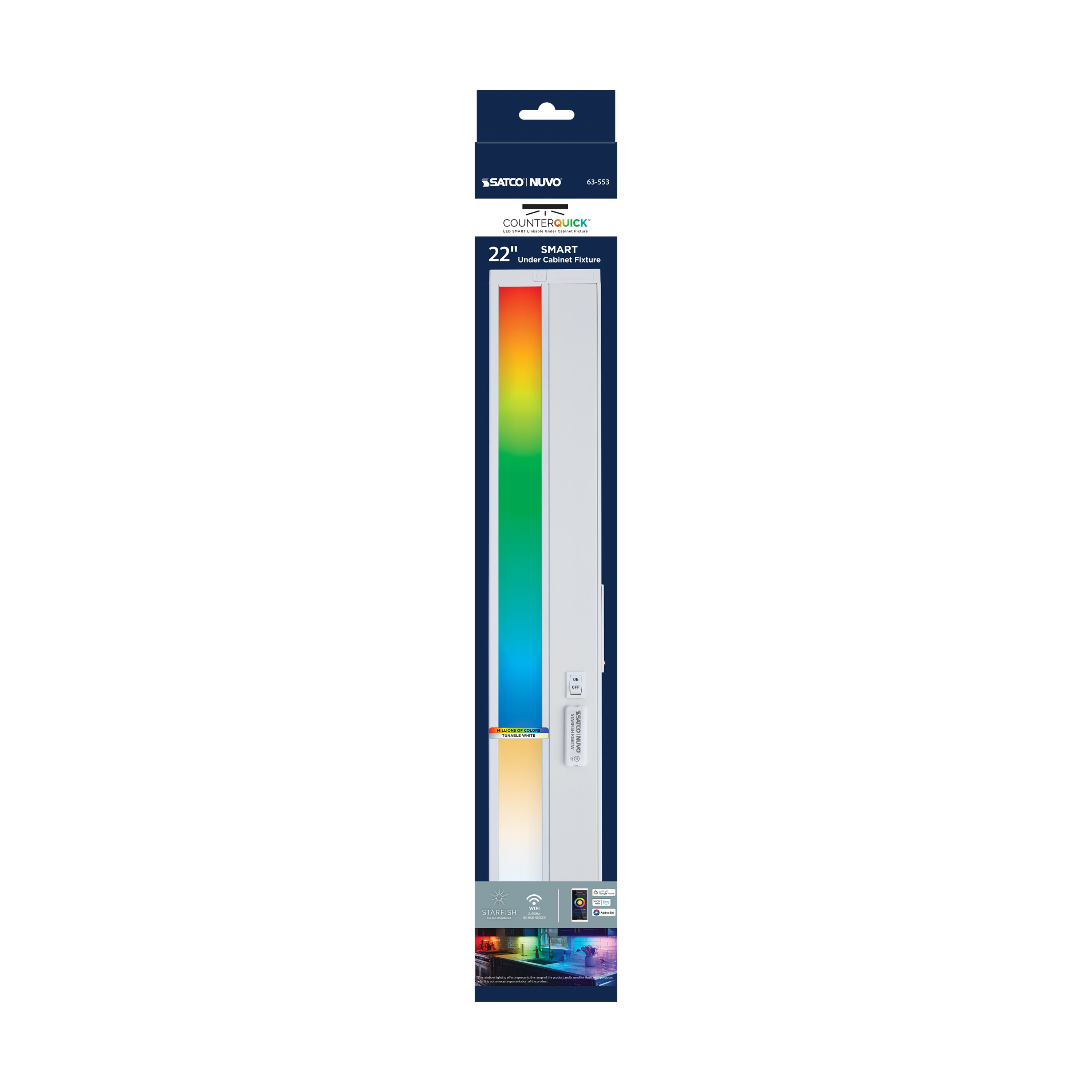 UNDER CAB LED RGB 22" - WH - 63-553