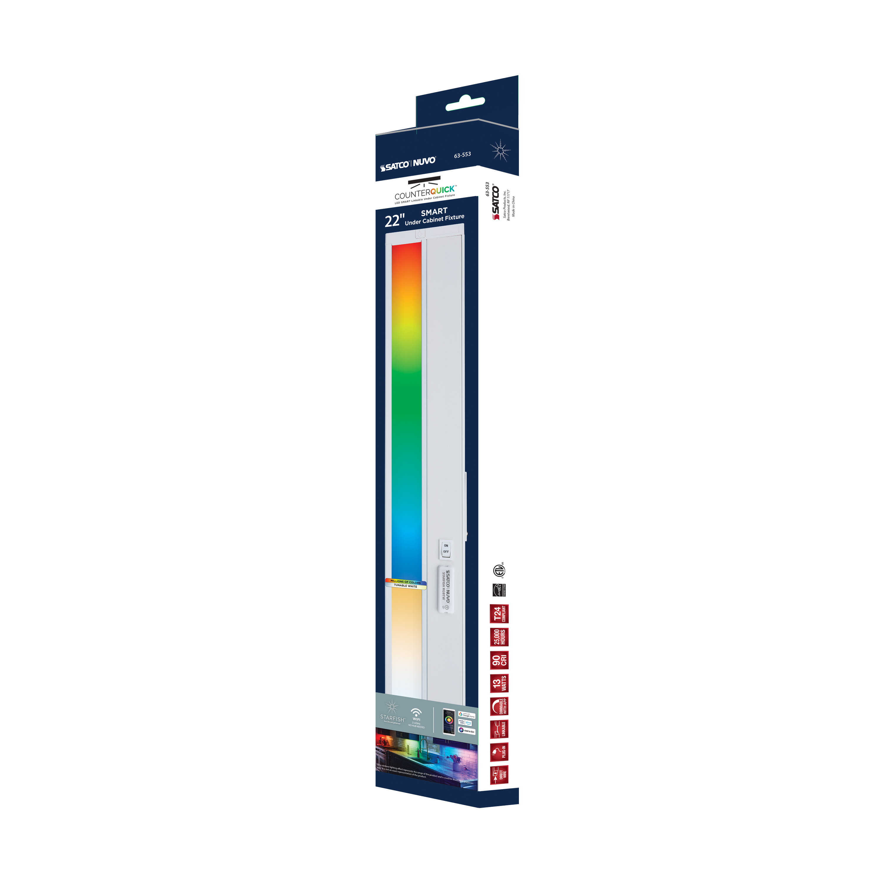 UNDER CAB LED RGB 22" - WH - 63-553