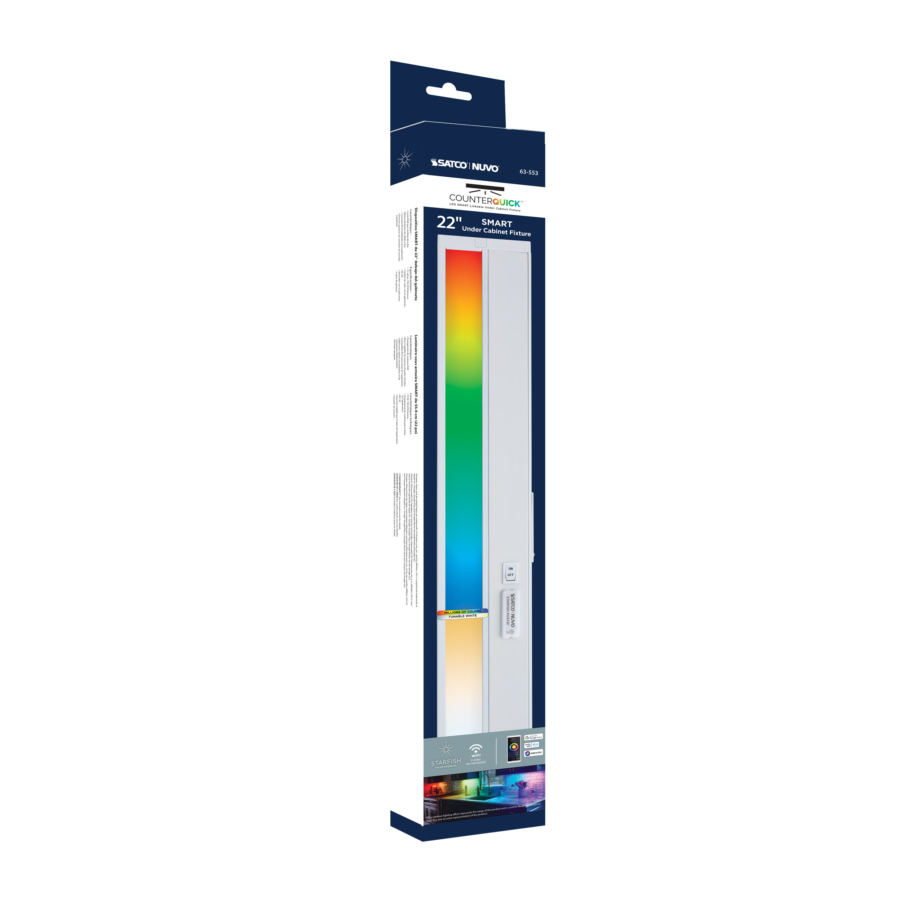 UNDER CAB LED RGB 22" - WH - 63-553