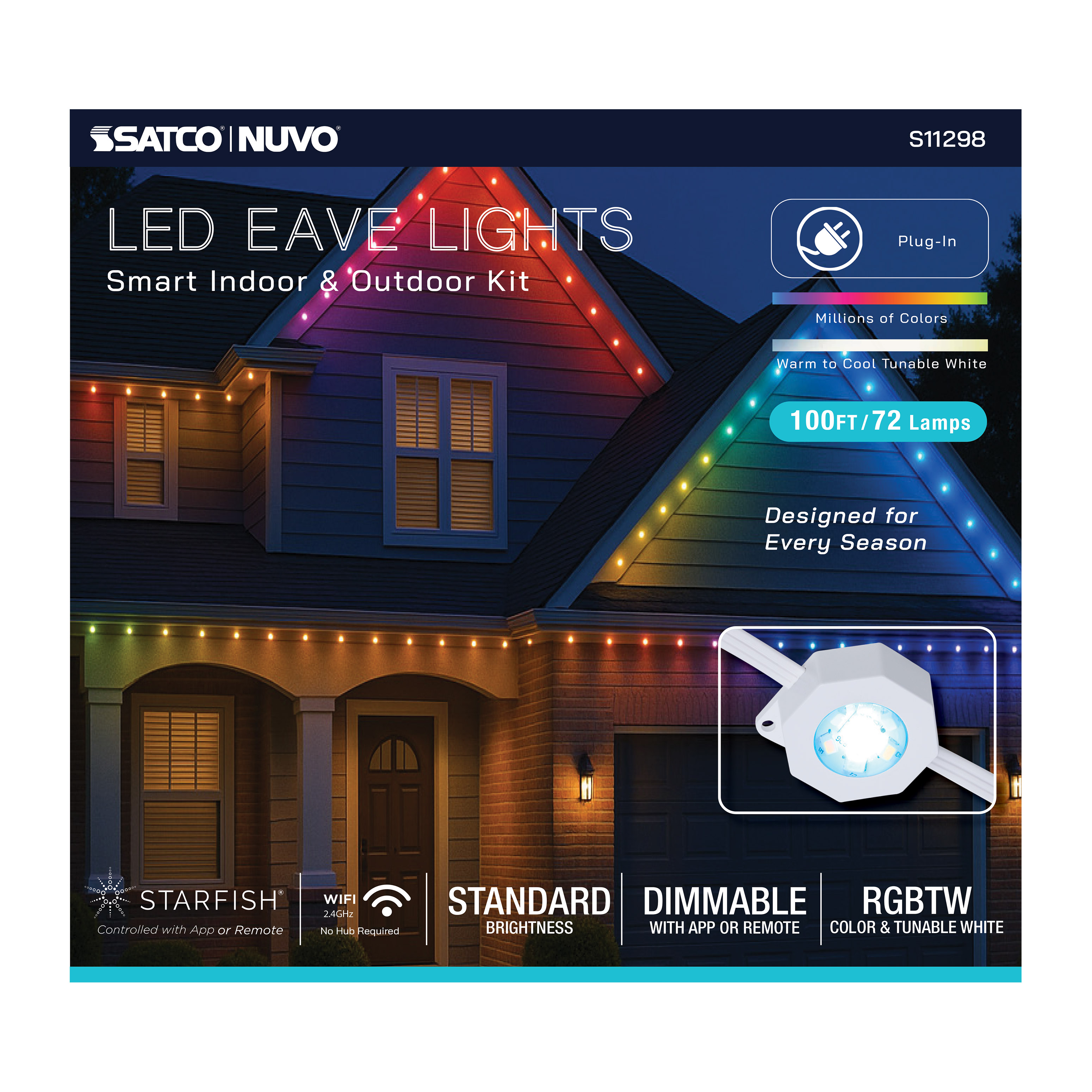 100FT/72LED/PSL/SF/RGBTWIC - S11298