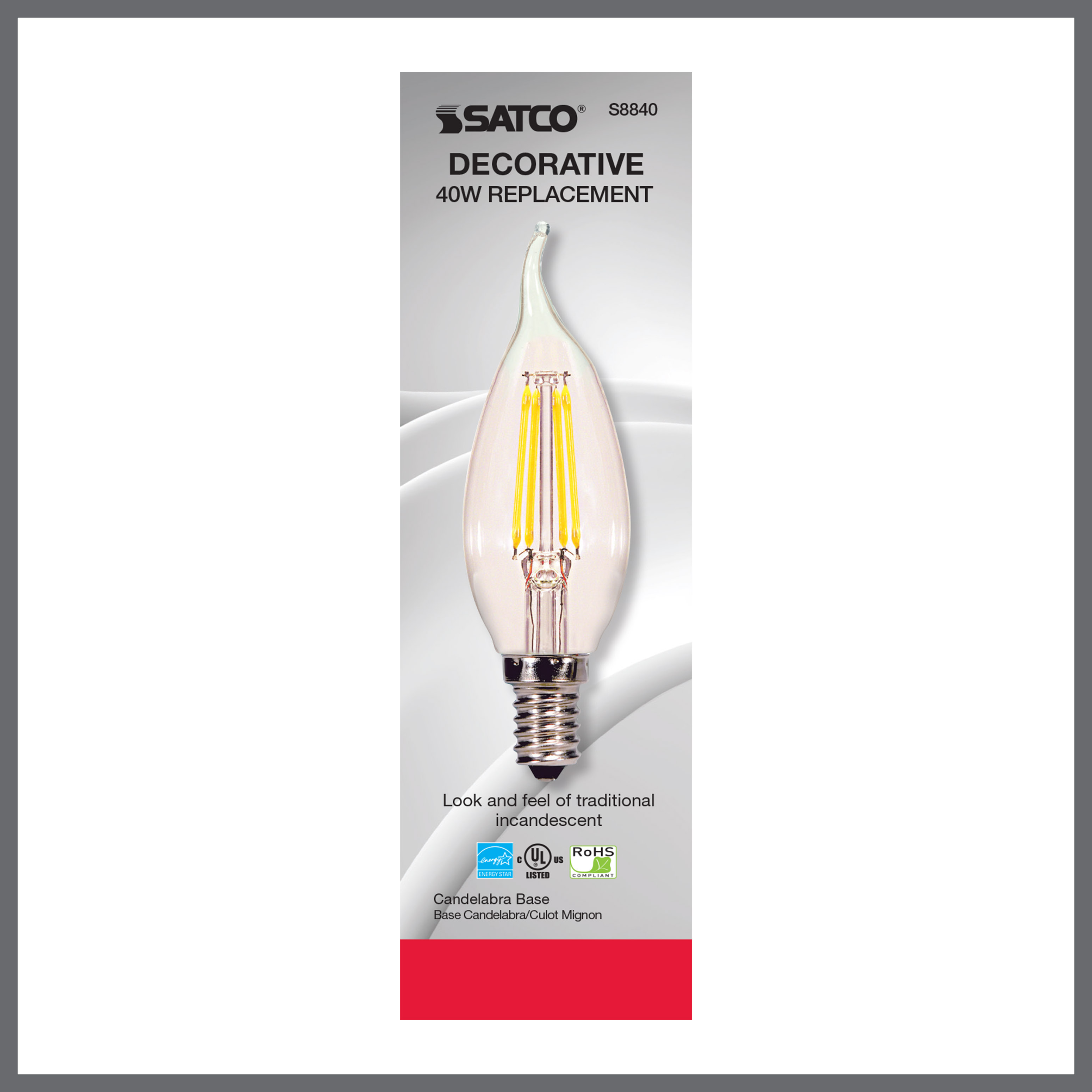 4W CFC/LED/40K/CL/120V - S8840