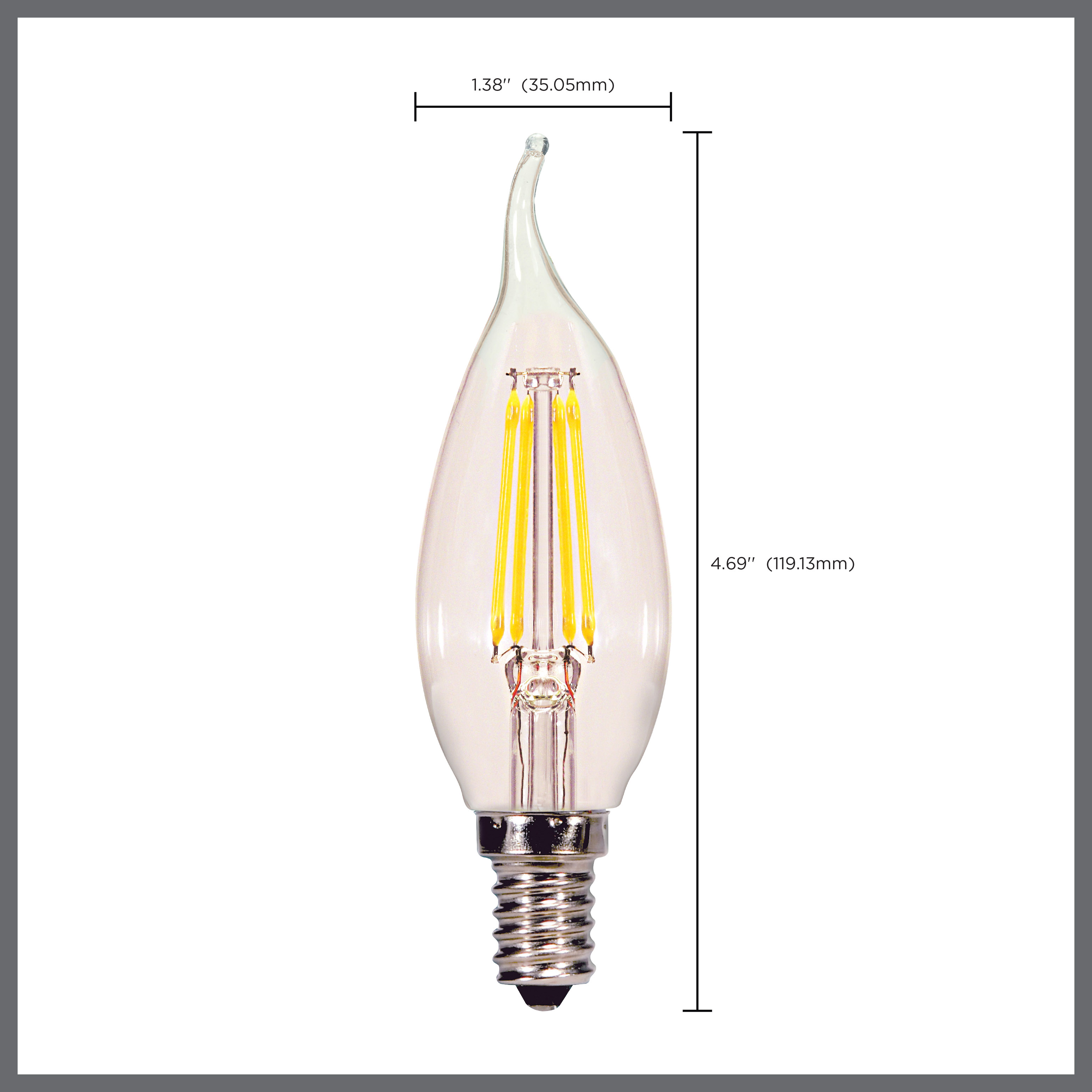 4W CFC/LED/40K/CL/120V - S8840
