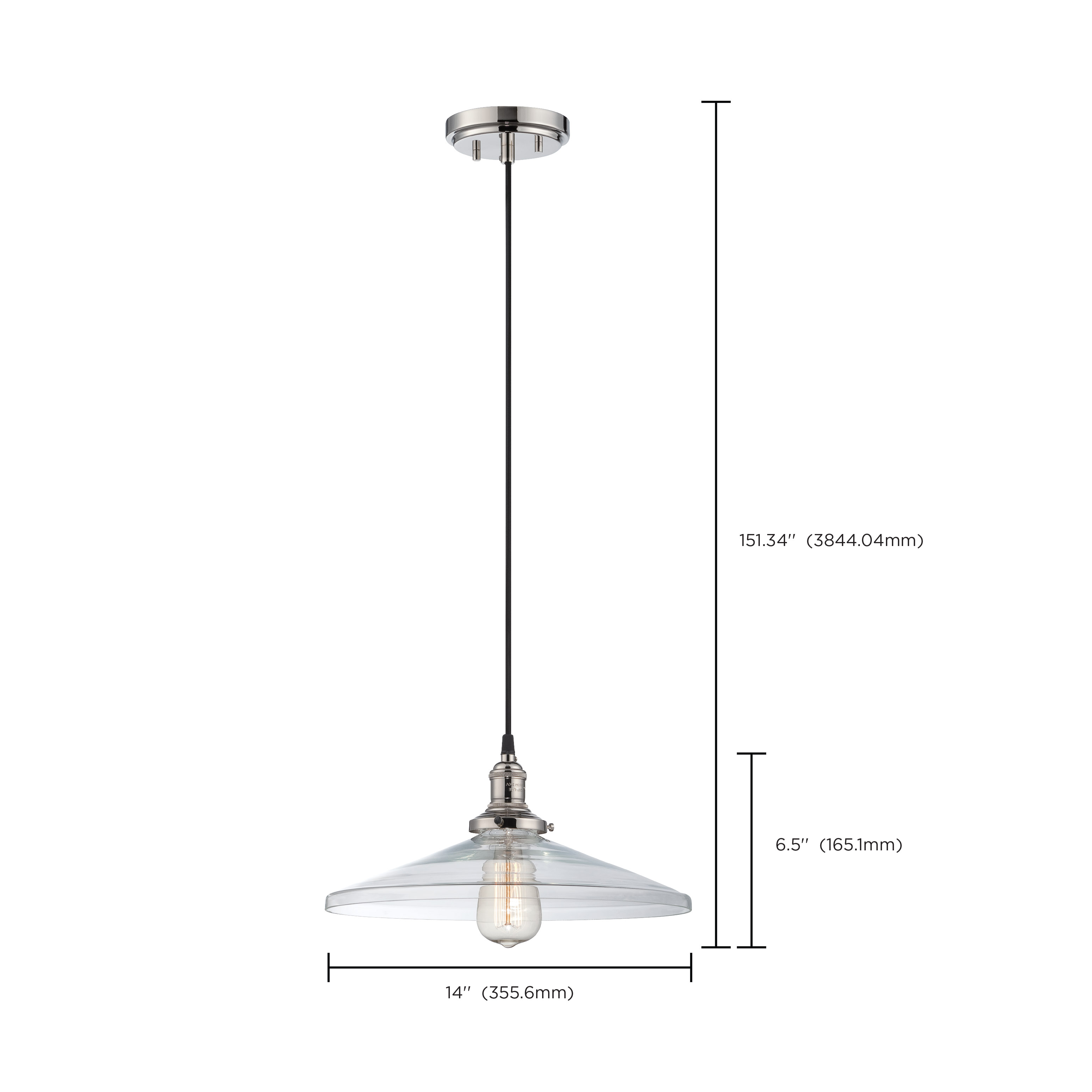 1 LT VINTAGE PENDANT - 60-5409