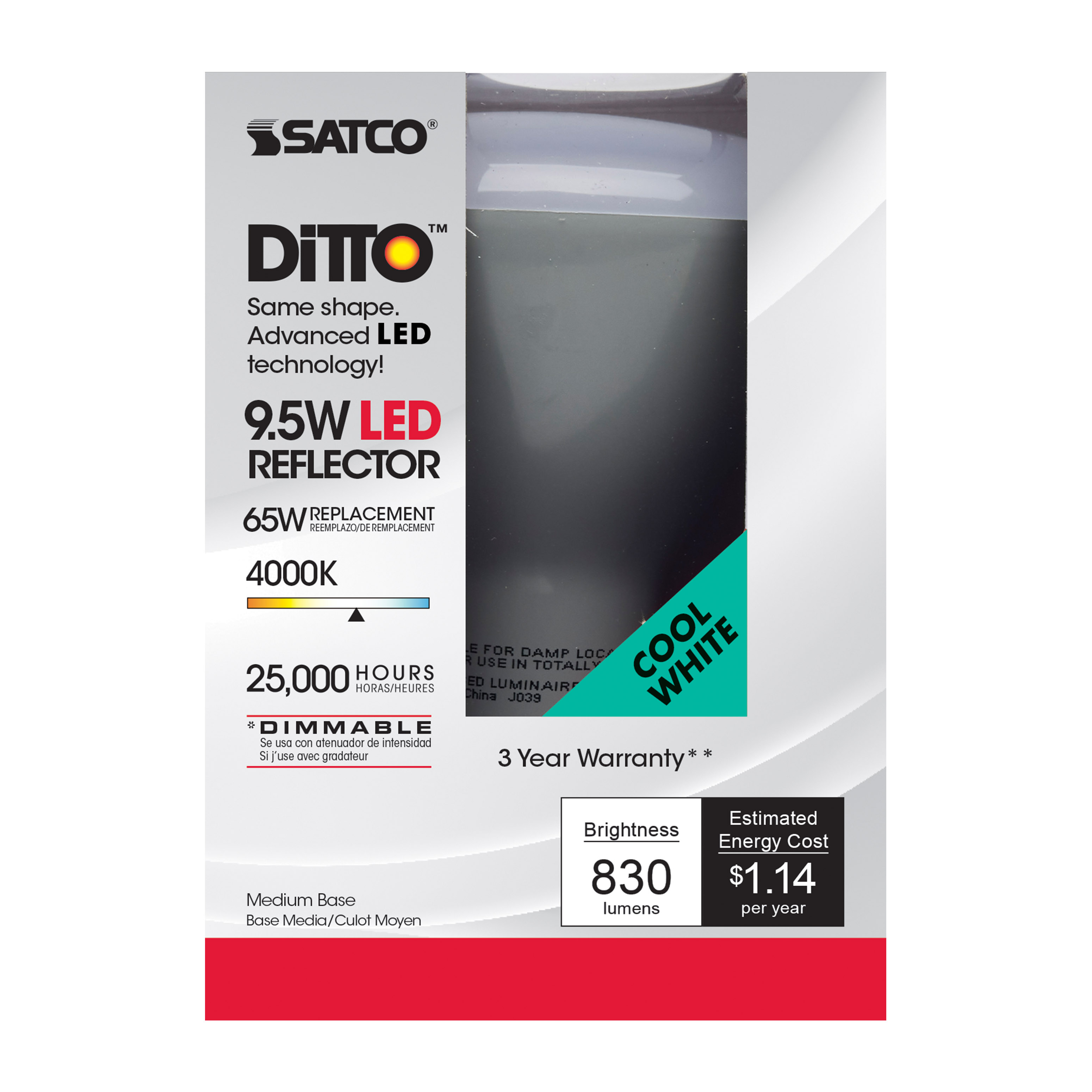 9.5BR30/LED/4000K/750L/120V/D - S9622