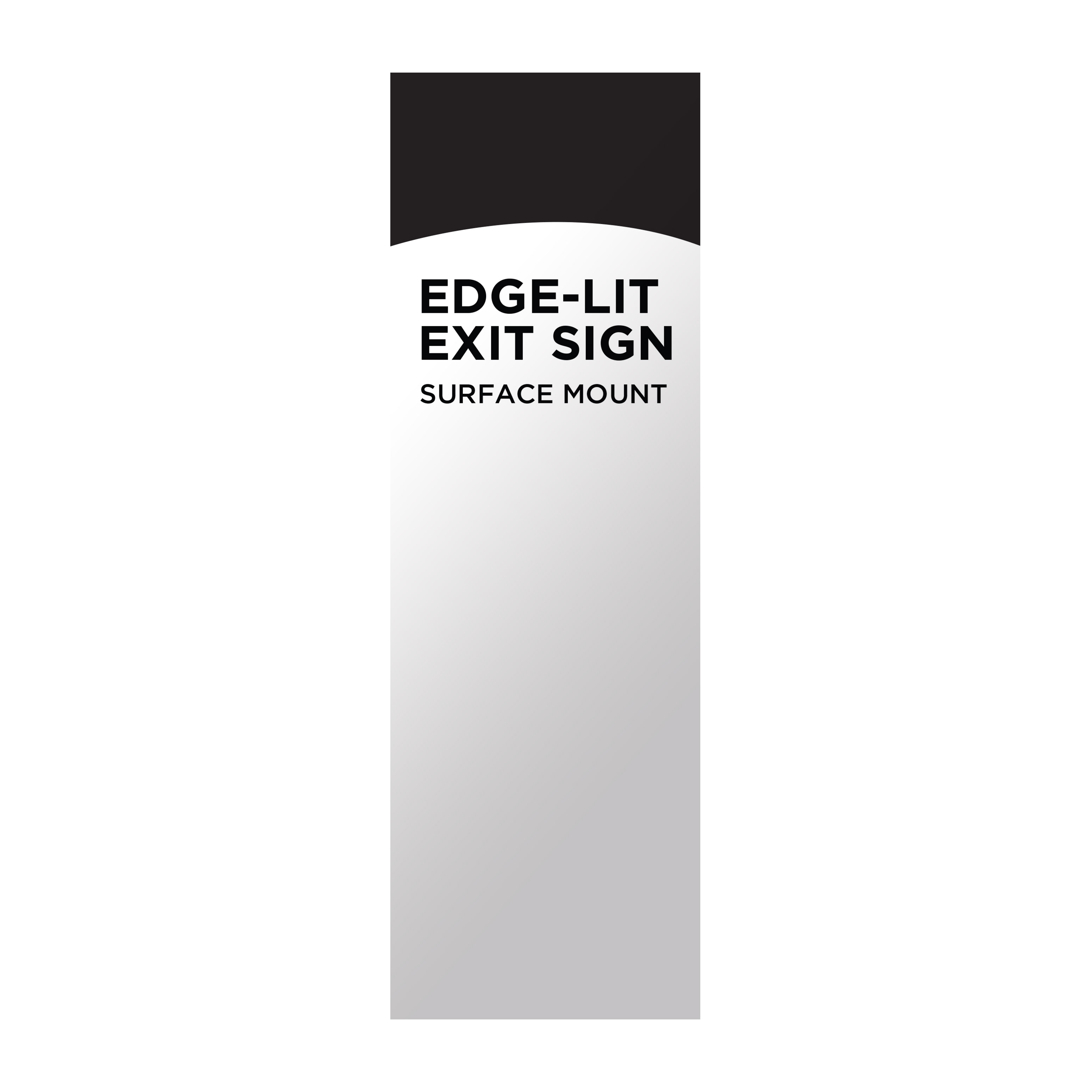 EL EXIT SIGN - SF GR CLR - 67-112