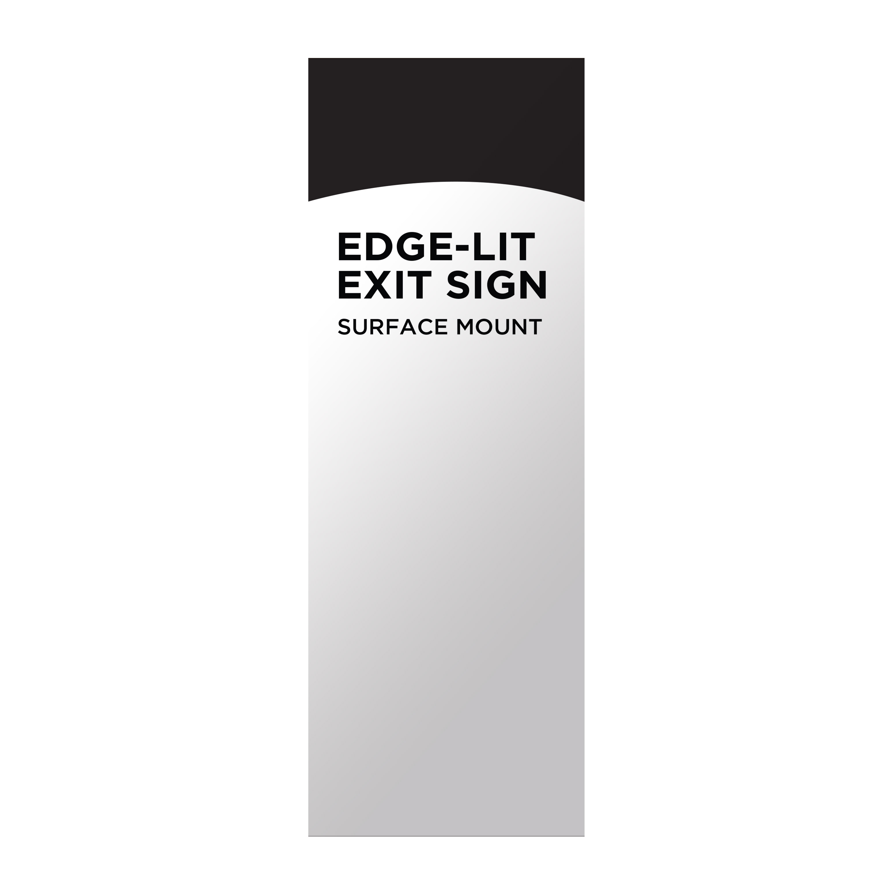 EL EXIT SIGN - SF GR CLR - 67-112