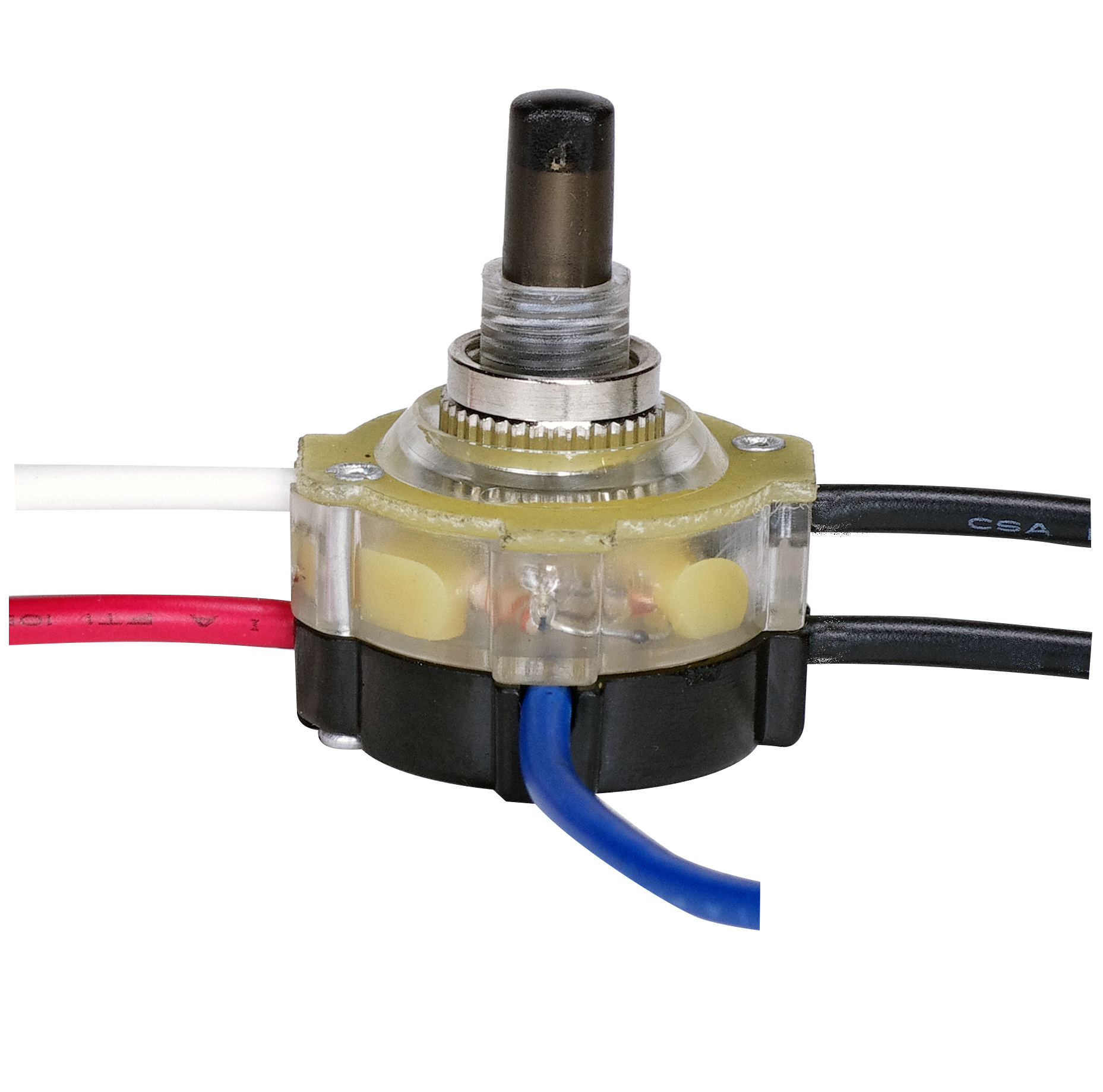 NICKEL FIN 3 WAY PUSH SW LIGHT - 80-1358