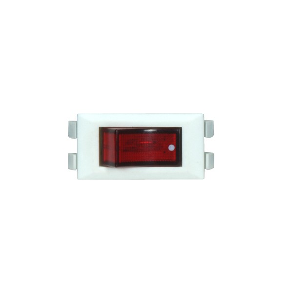 WHITE ROCKER ON/OFF LIGHTED SW - 80-1820