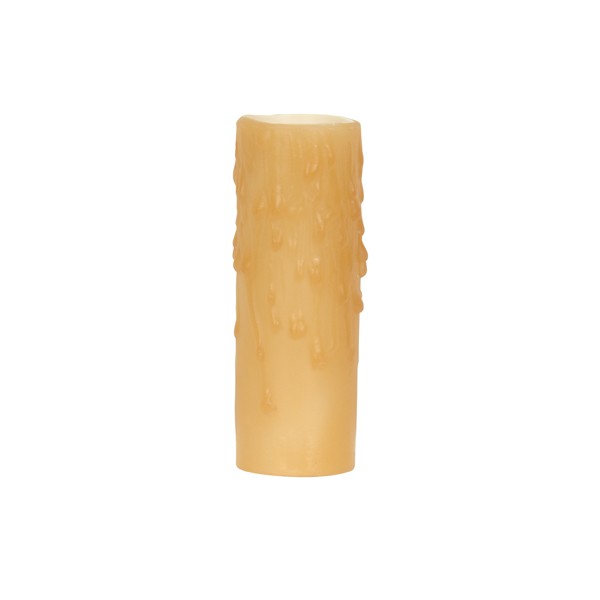 3' AMBER BEES WAX CANDLE COVER - 80-1975