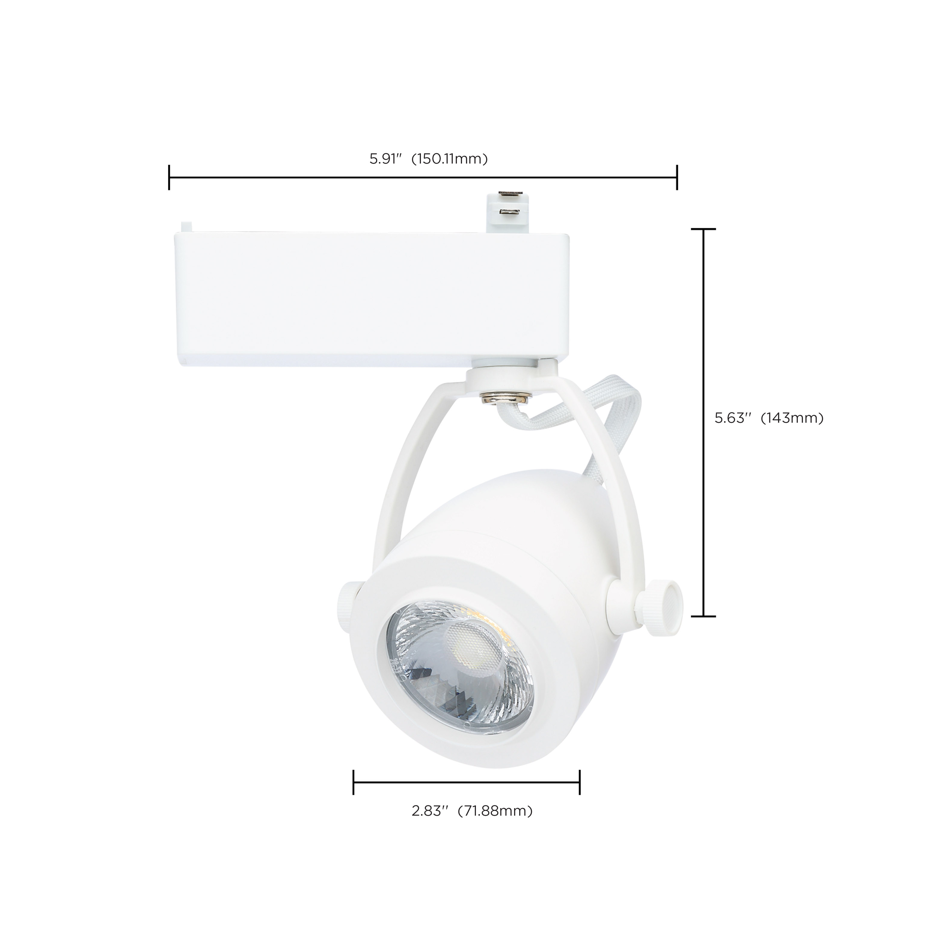 12W LED TRACK HEAD PINCH BACK - TH913