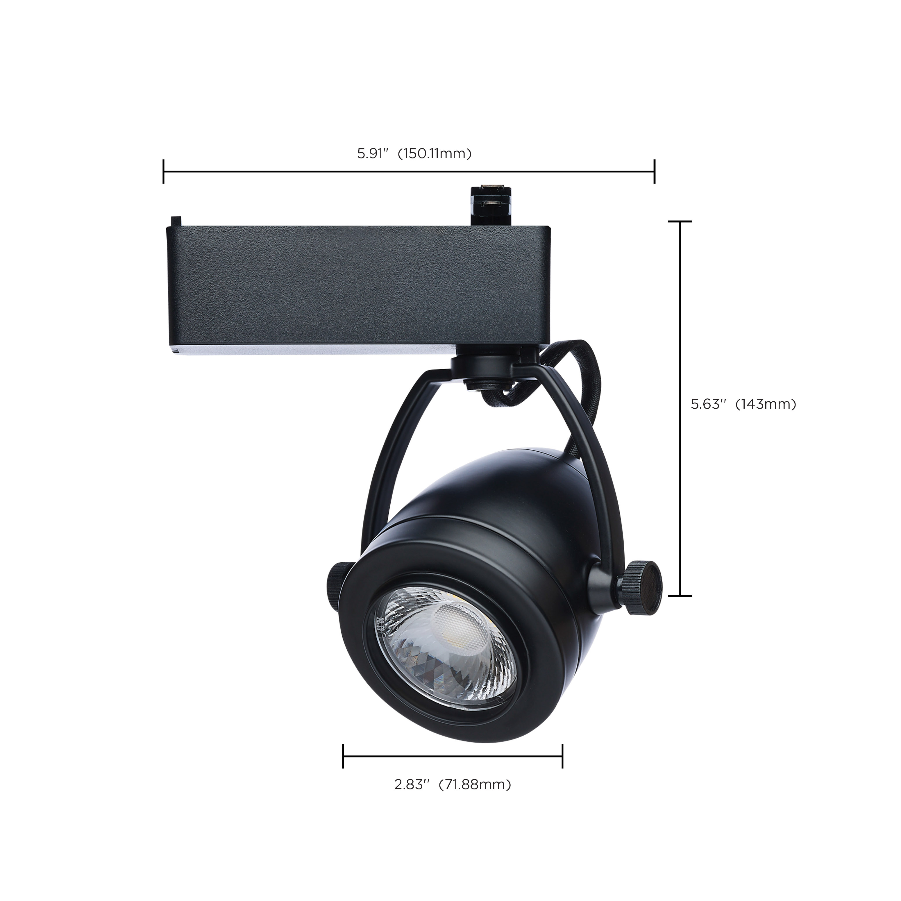 12W LED TRACK HEAD PINCH BACK - TH914