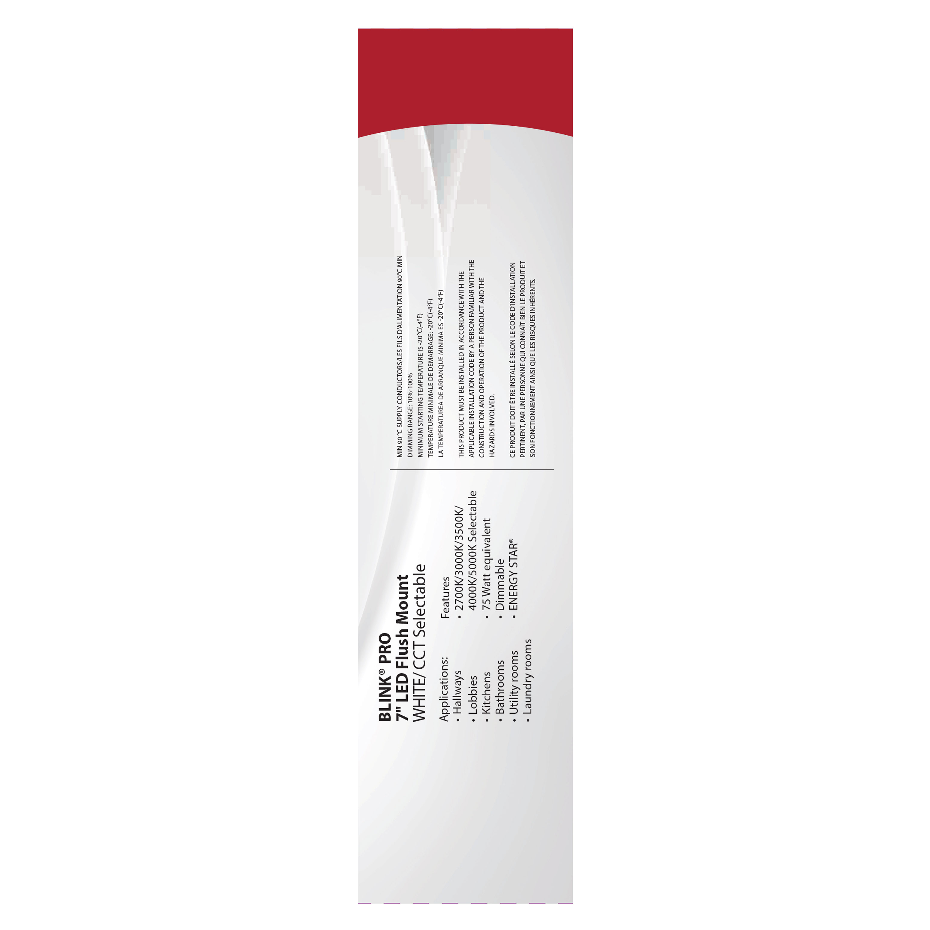 BLINK 11W LED 7" RND WHITE - 62-1710