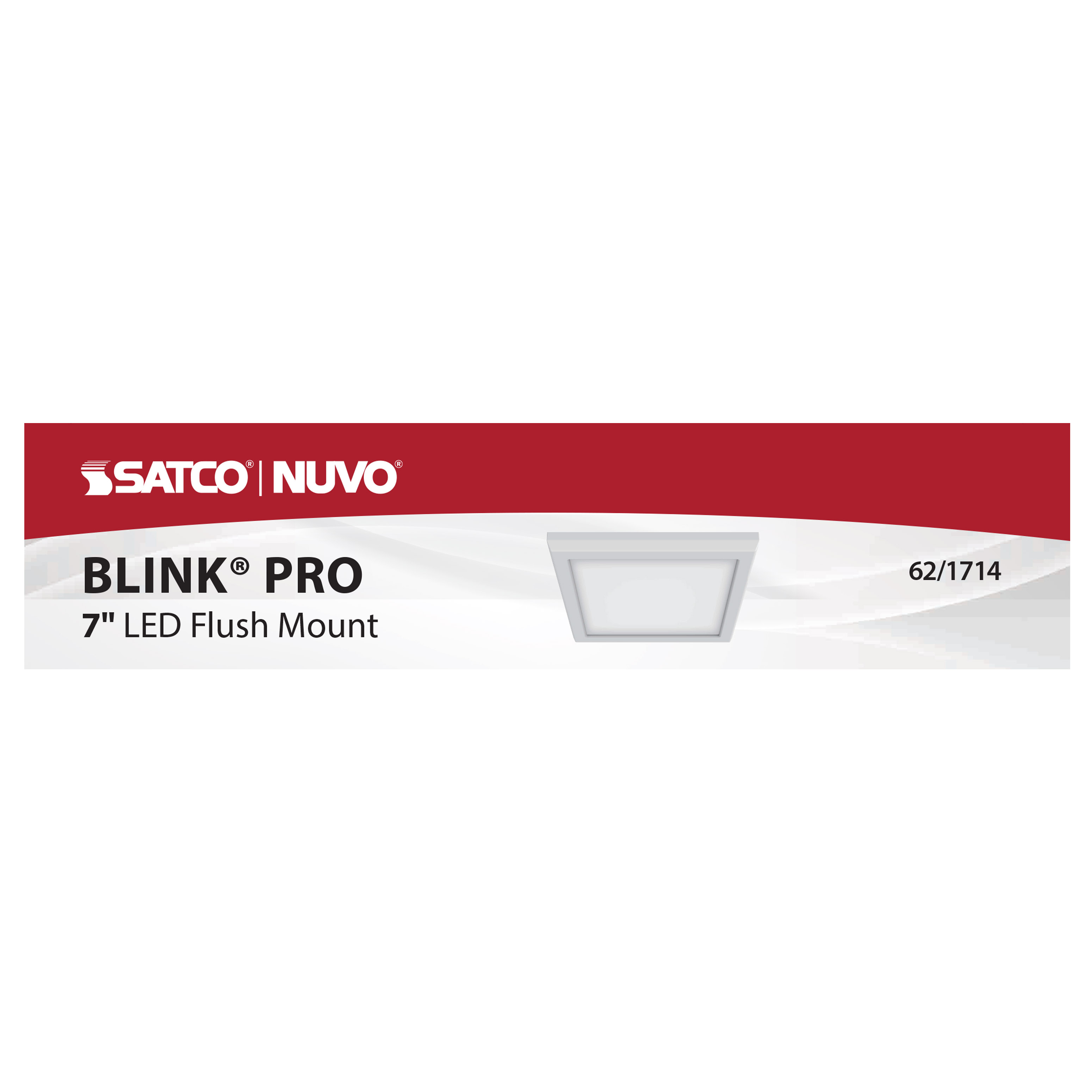 BLINK 11W LED 7" SQ WHITE - 62-1714