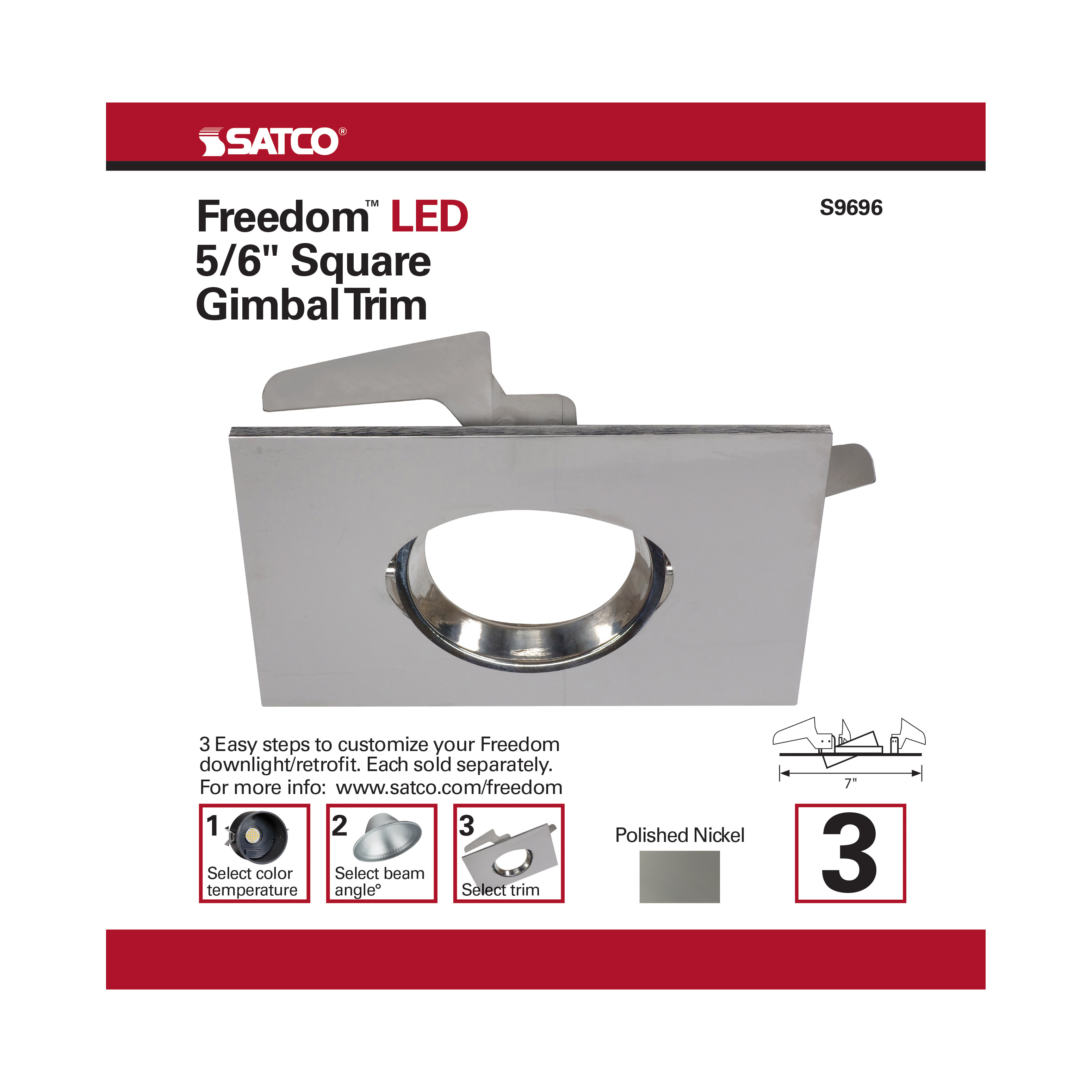 FREEDOM/5-6/SQ/GIMBAL TRIM/PN - S9696