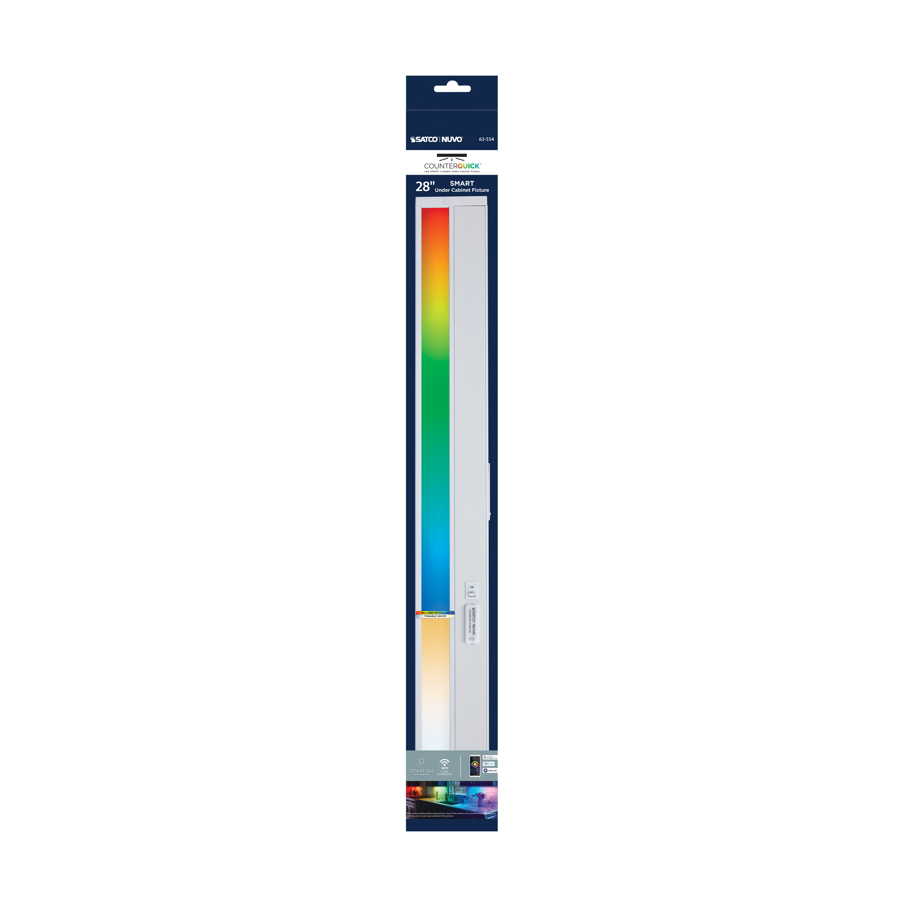 UNDER CAB LED RGB 28" - WH - 63-554