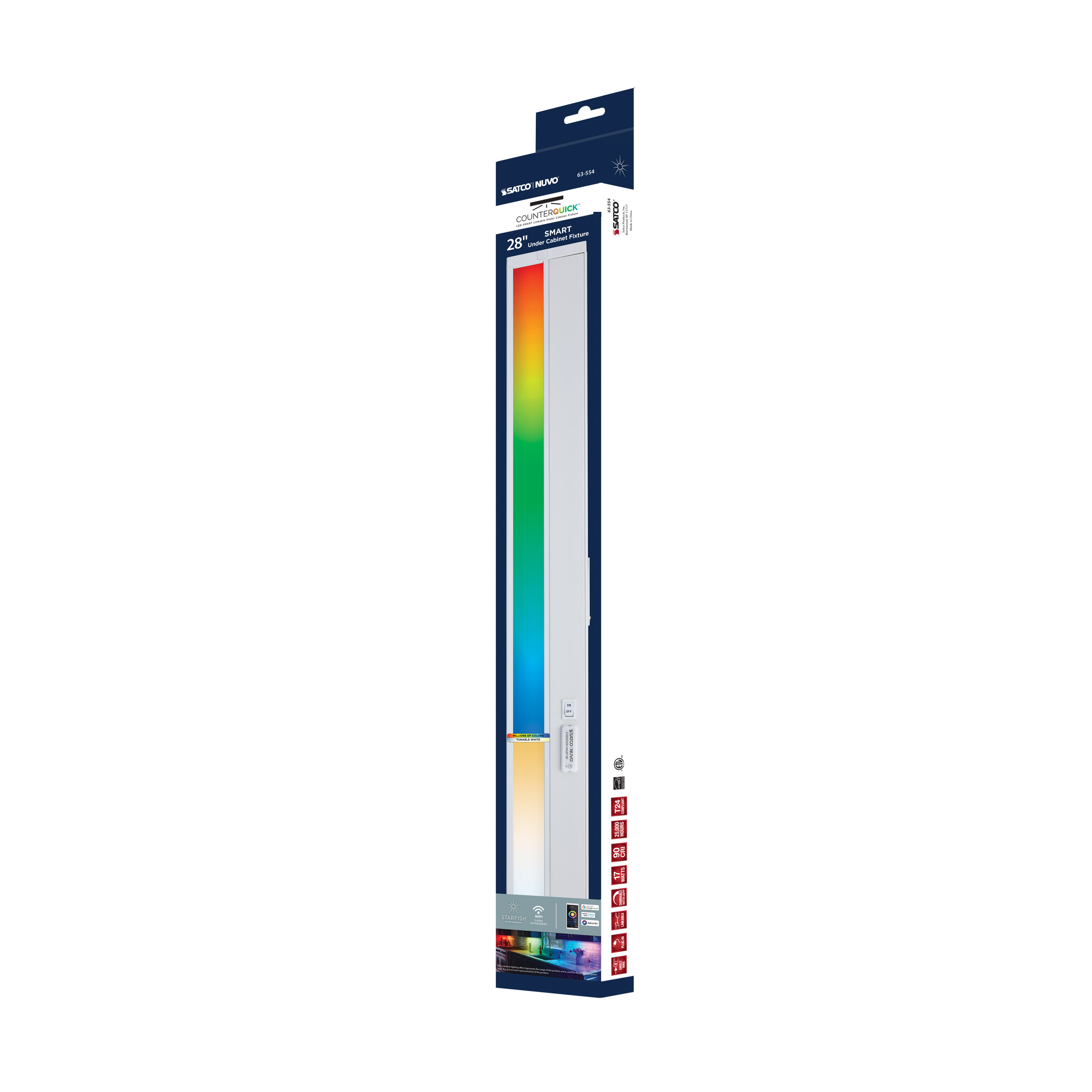 UNDER CAB LED RGB 28" - WH - 63-554
