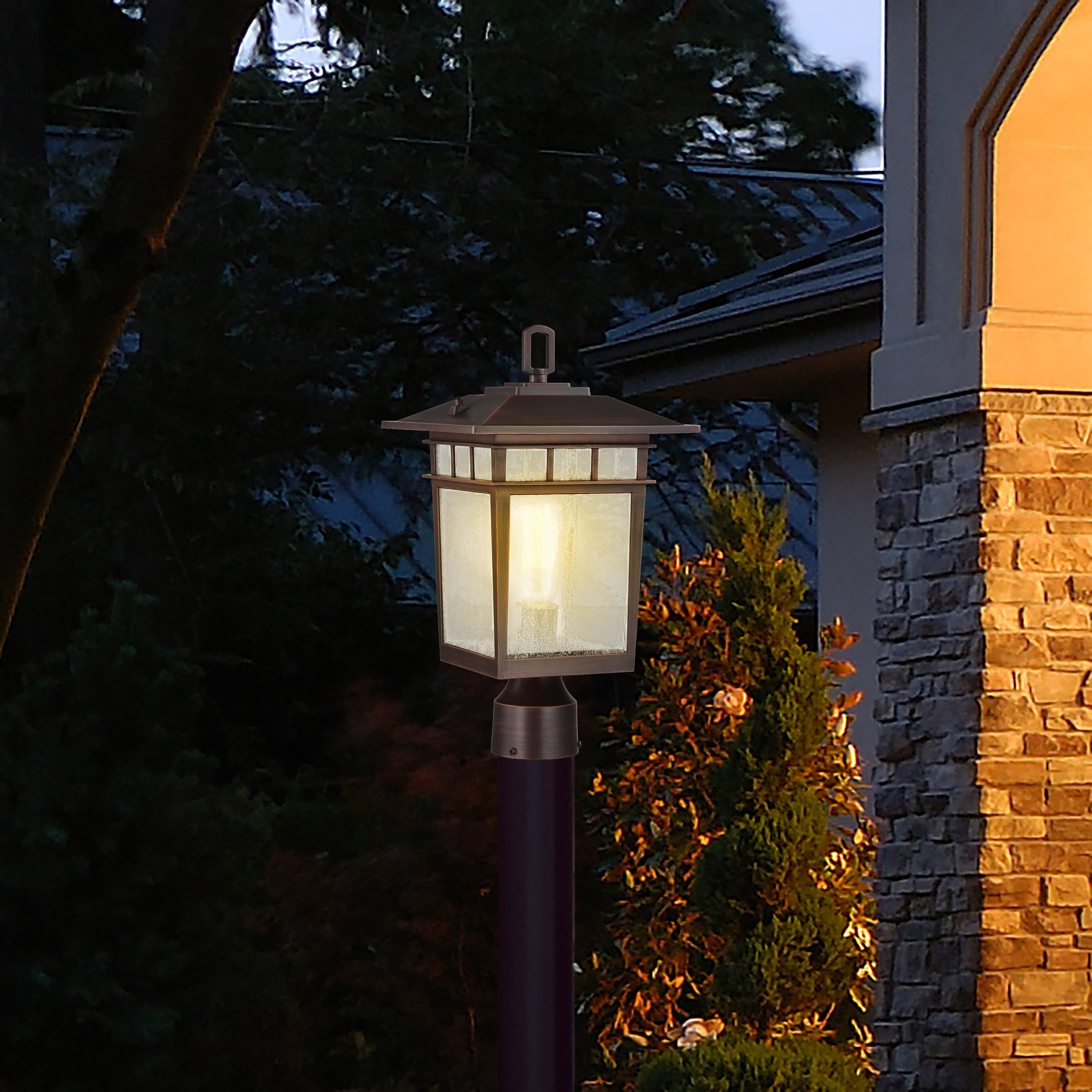 COVE NECK 1LT OUTDOOR LG POST - 60-5952