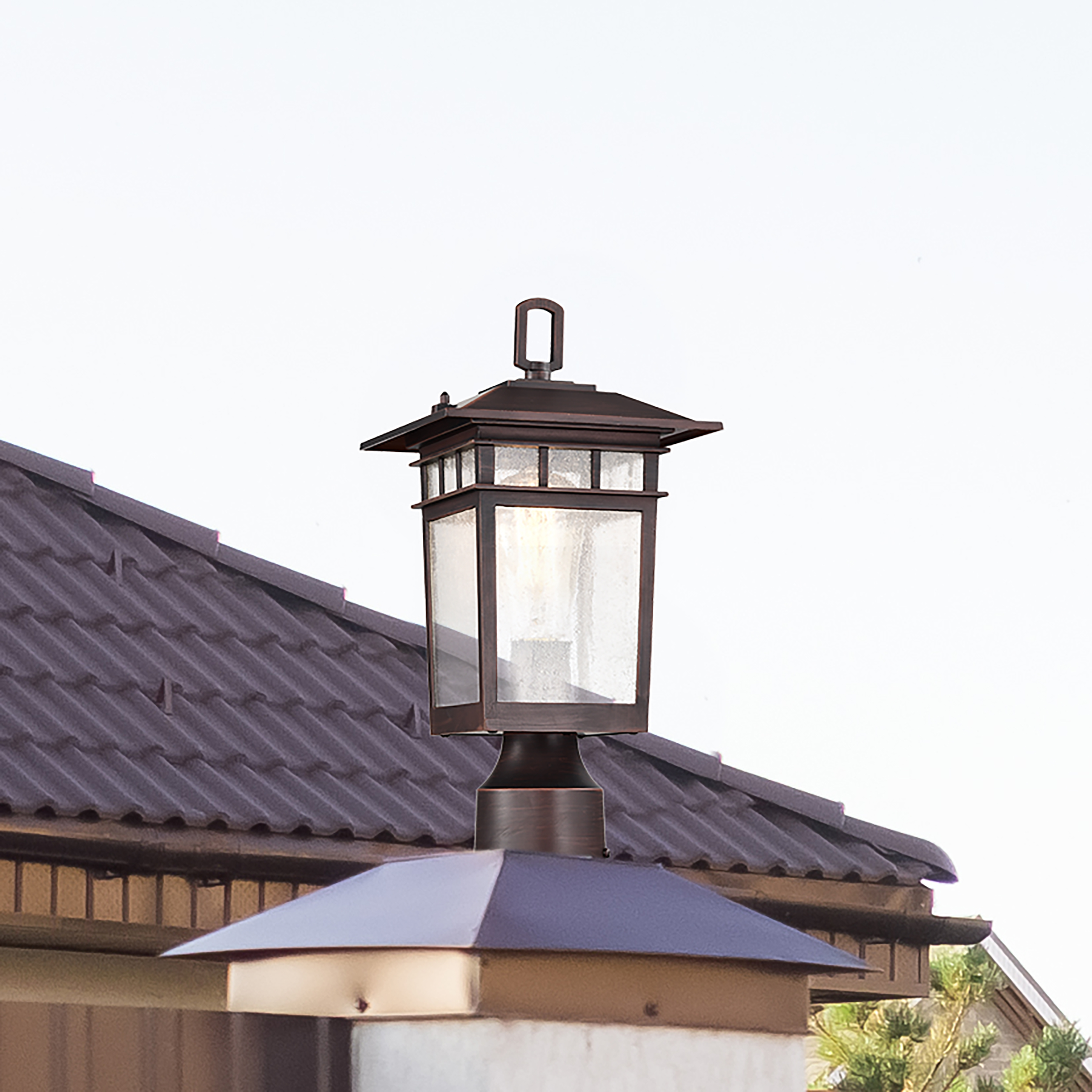 COVE NECK 1LT OUTDOOR SM POST - 60-5955