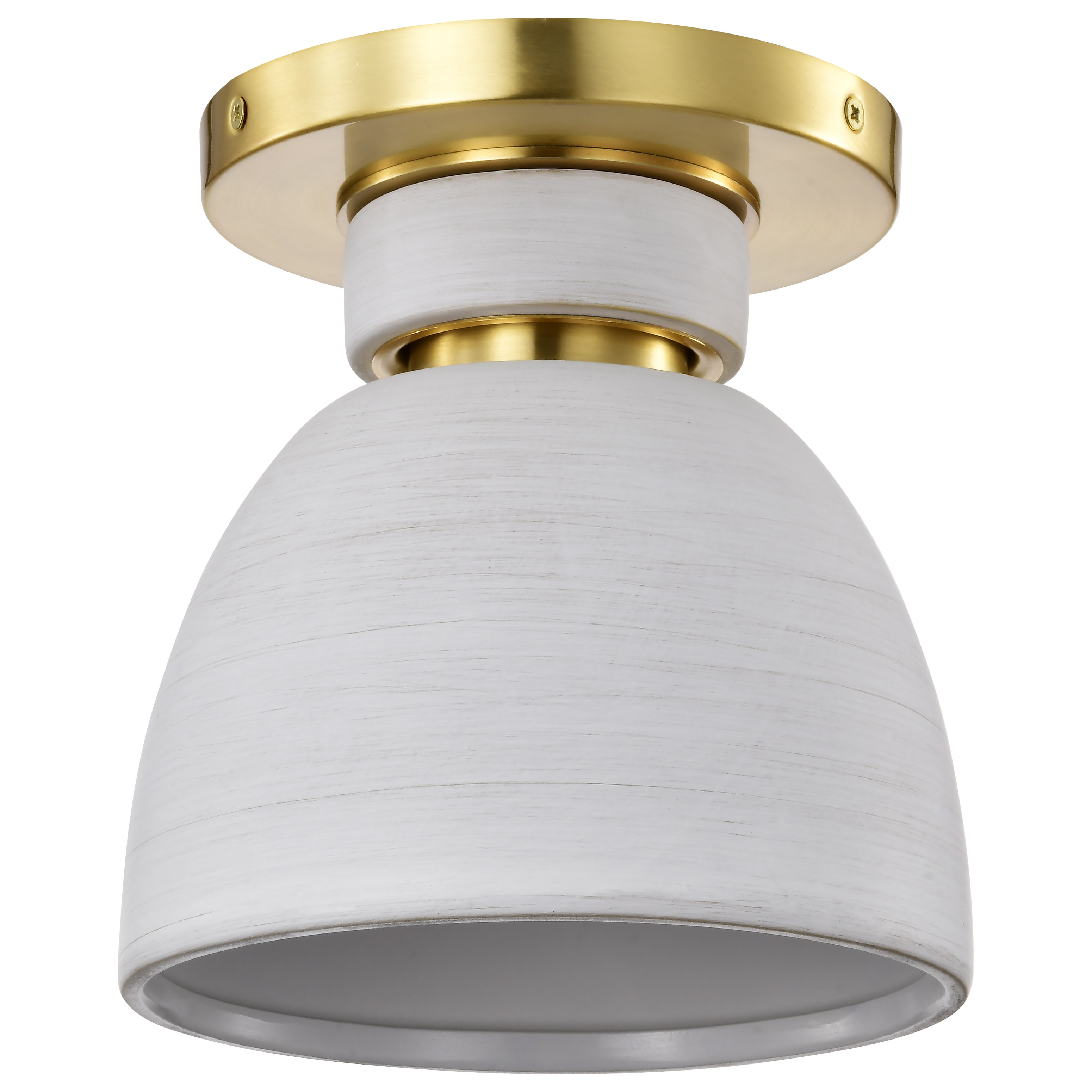 COLLINS 8" CERAMIC FLUSH MOUNT - 60-8001