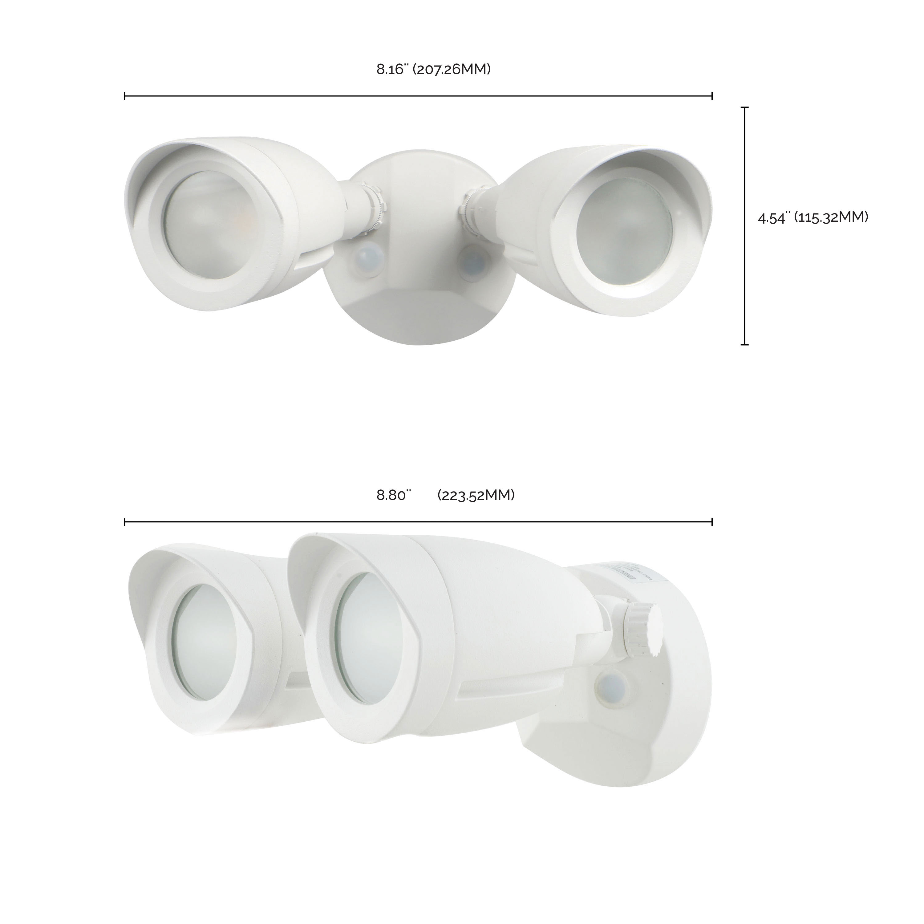 LED 2 BULLET HEAD SECURITY LGT - 65-710