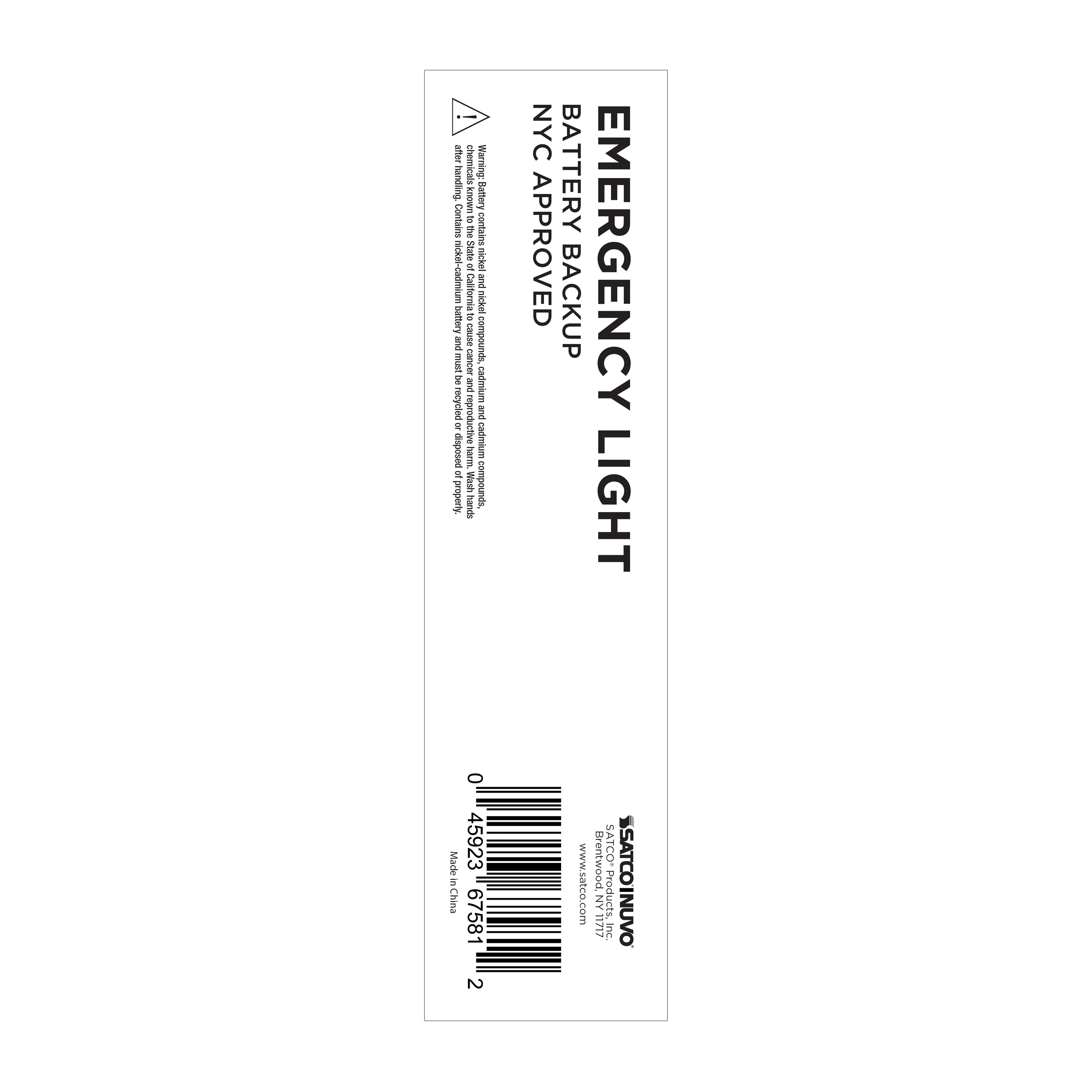 EMERG LIGHT DH - NYC - 67-132