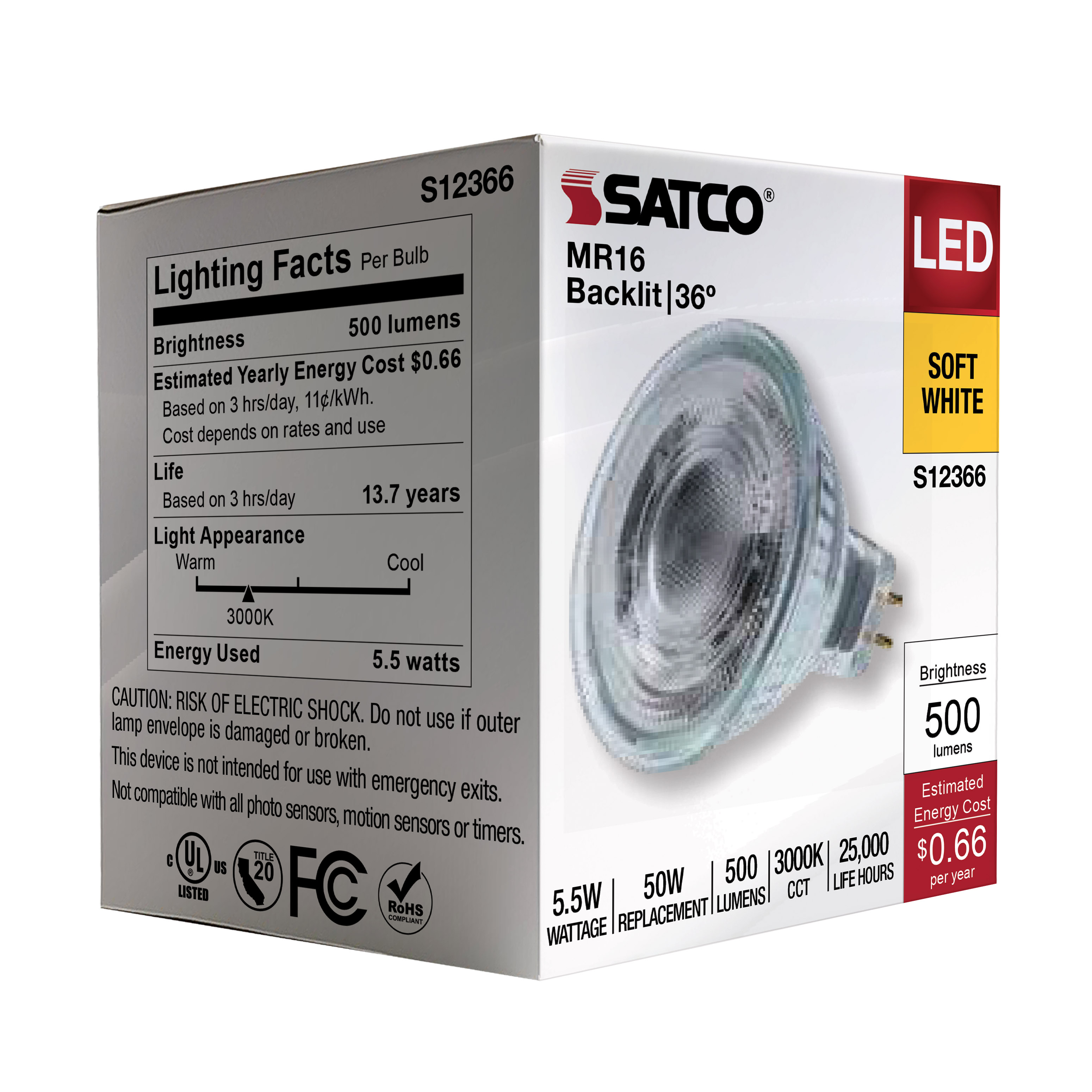 5.5MR16/GB/930/FL36/12V - S12366