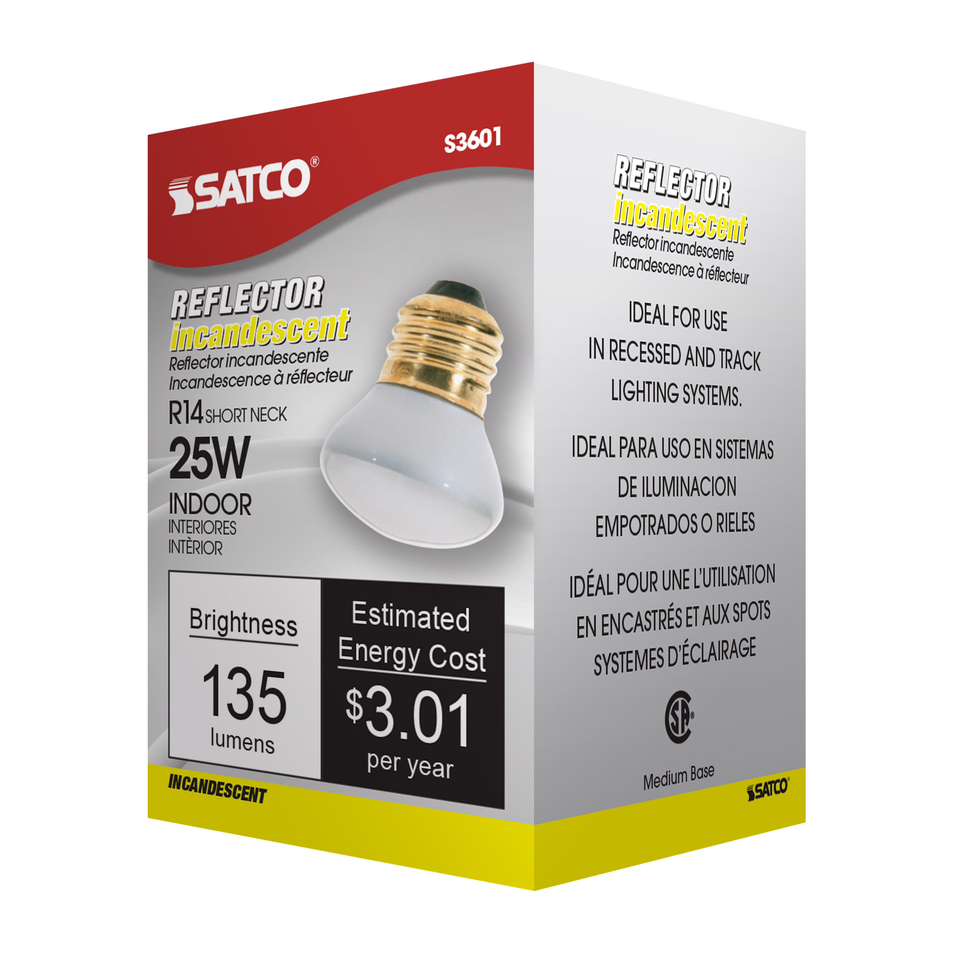 25R14/SP/120V MED BASE STUBBY - S3601