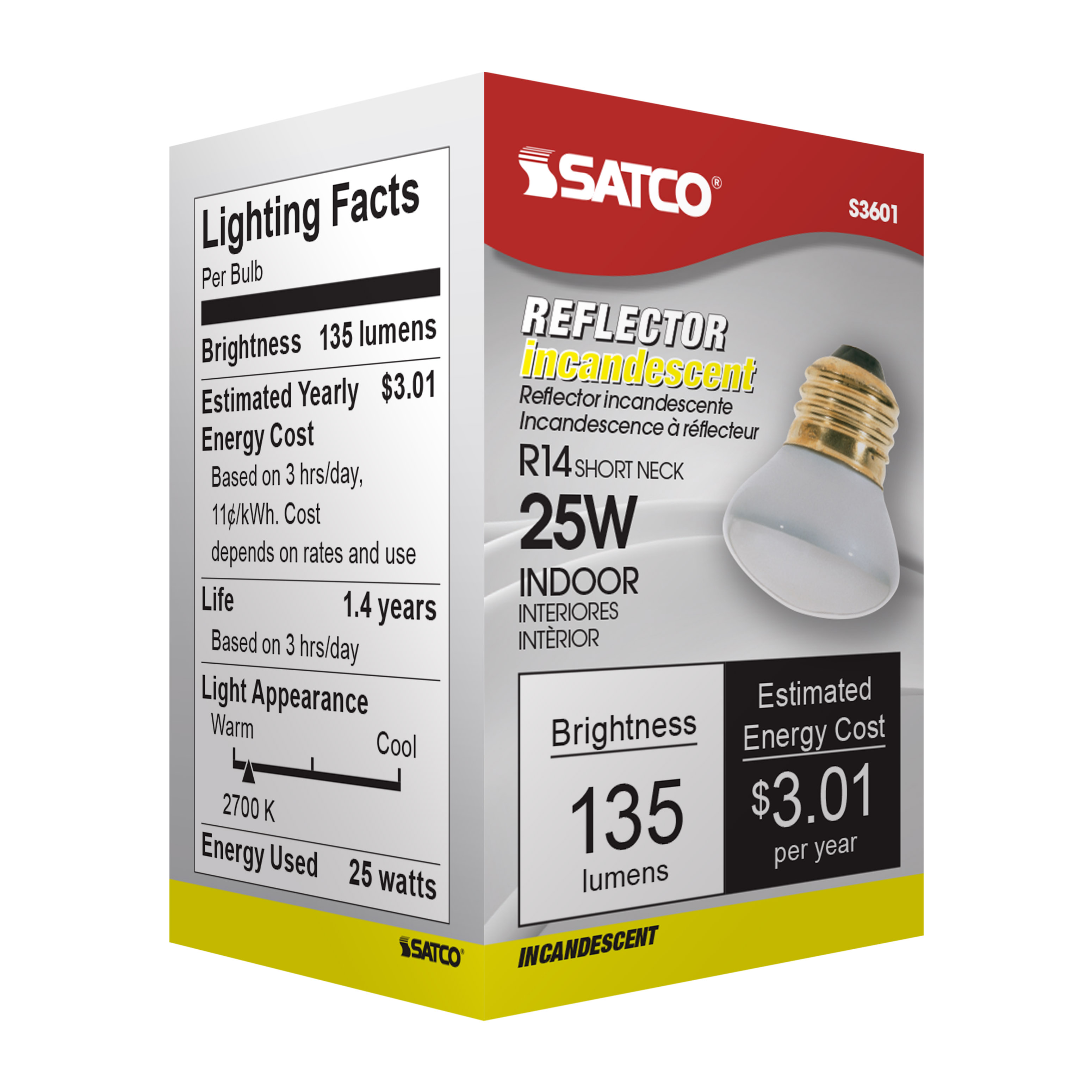 25R14/SP/120V MED BASE STUBBY - S3601