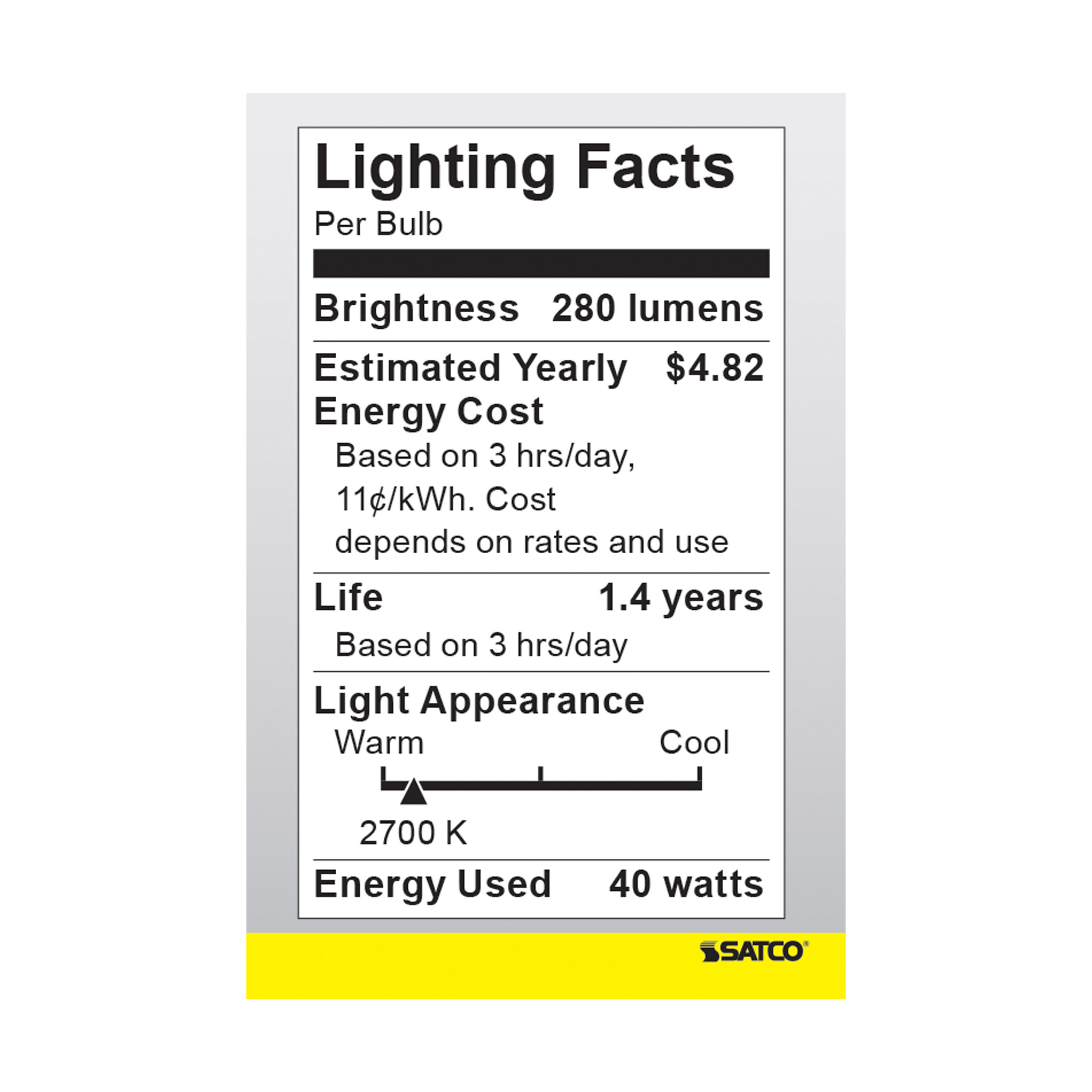 40W R14 STD REFLECTOR SP - S3602