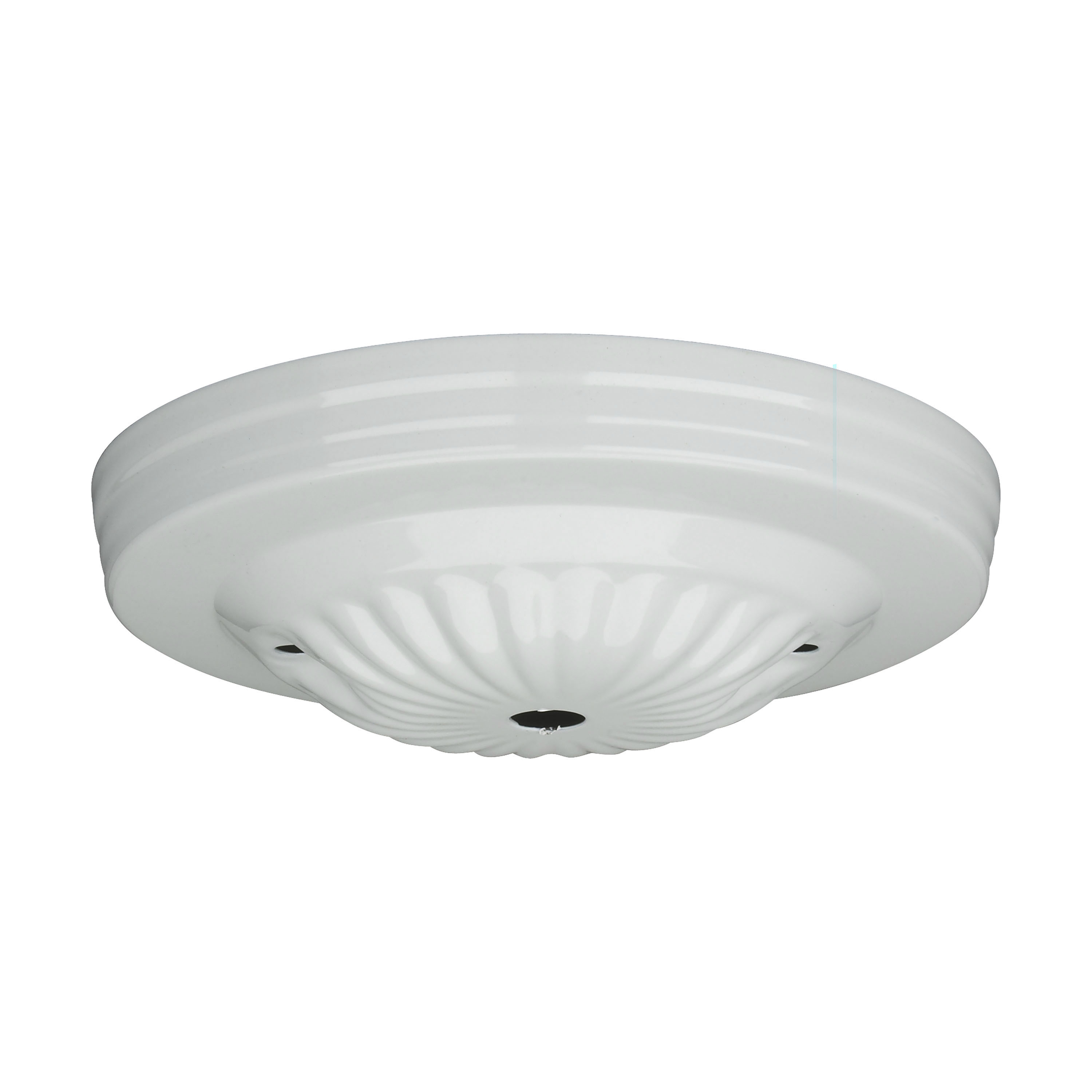 WHITE CANOPY 1/8 CH 2 BAR HOLE - 90-1680