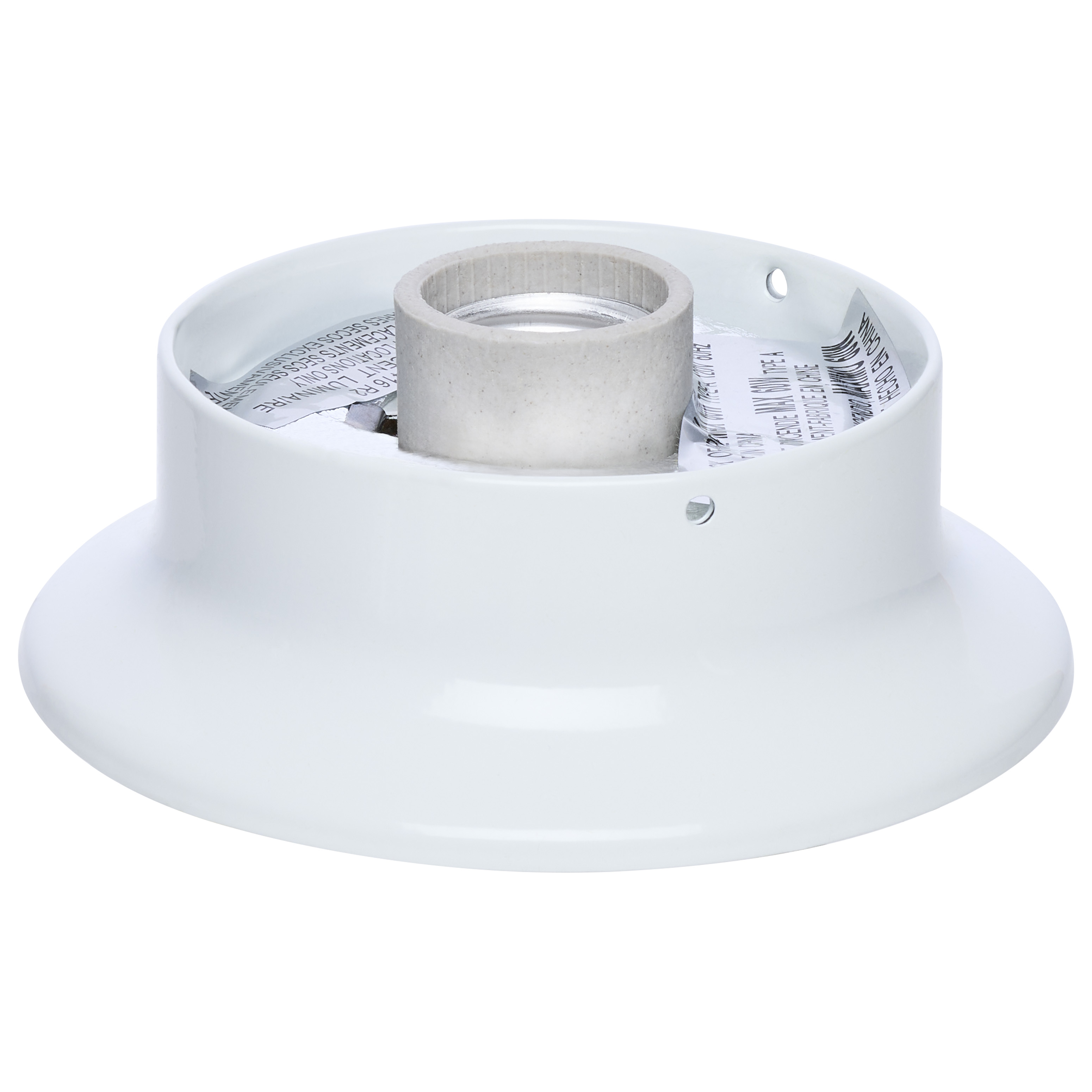 3 1/4" WHT FIN WIRED HOLDER - 90-430