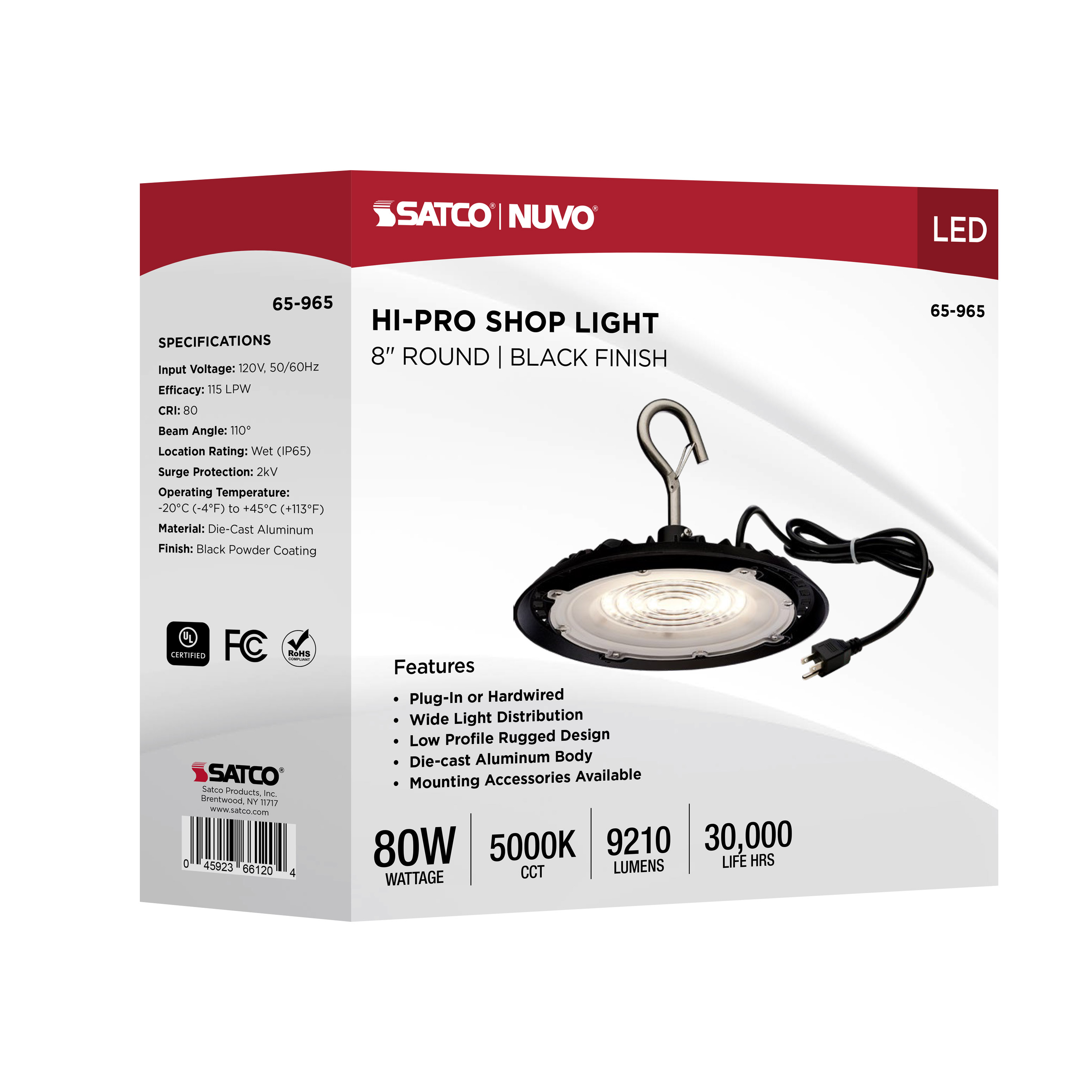LED 80W UFO W/PLUG/120V - 65-965