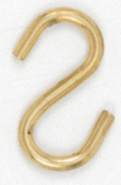 LGE "S" HOOK BR PLATED - 90-010