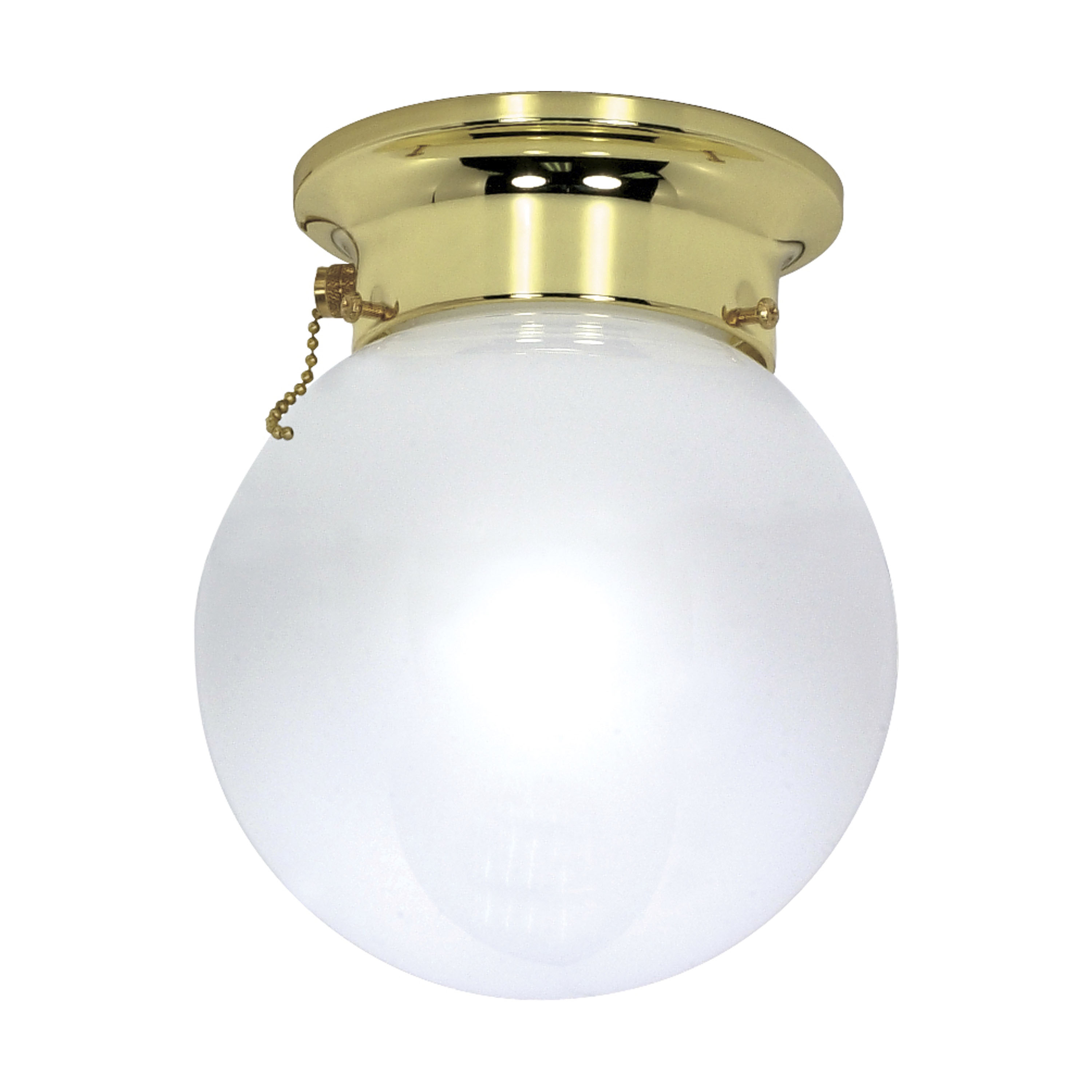 1 LT 6" FLUSH W/PULL CHAIN - 60-295