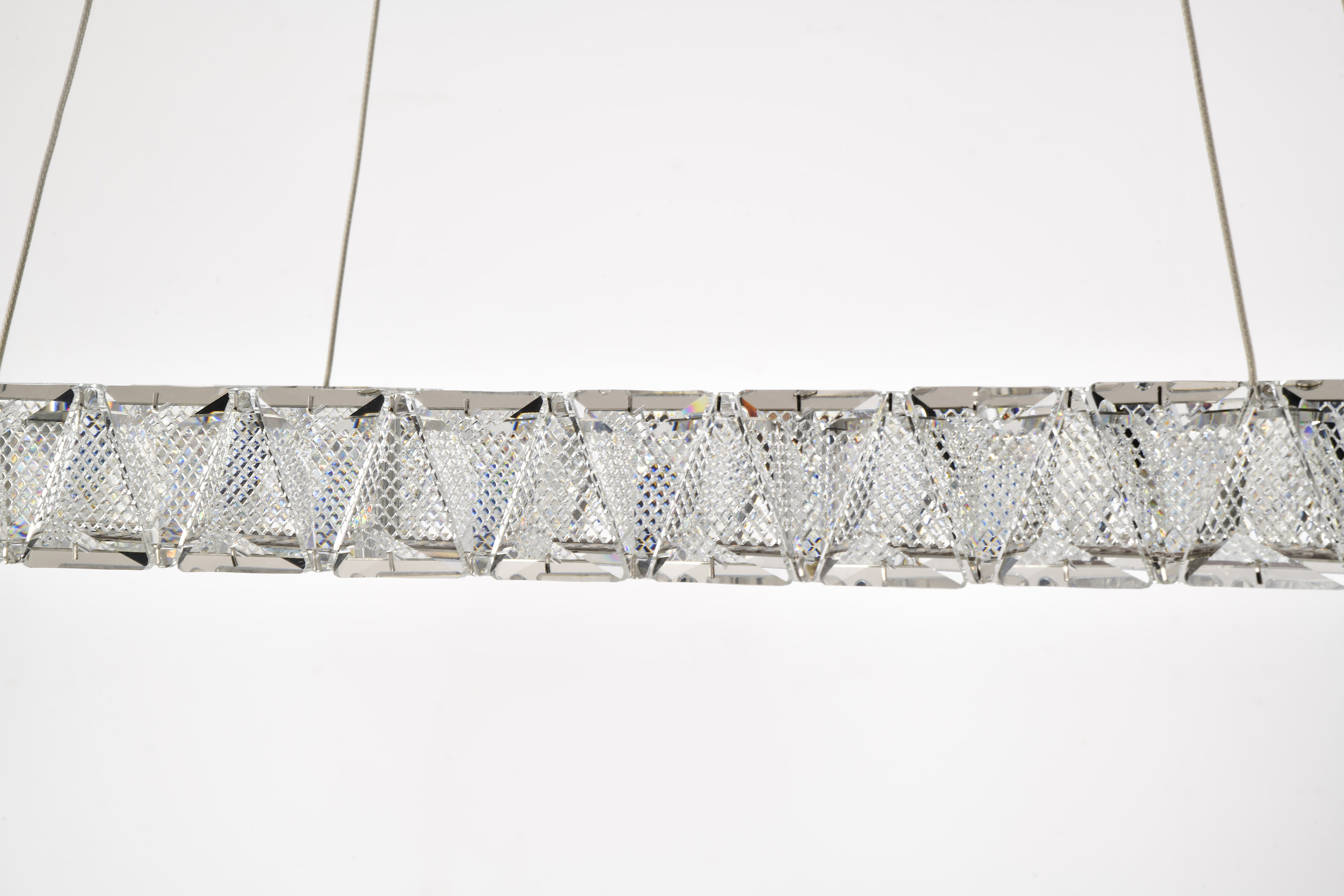 ASHER 36" OVAL CRYSTAL PENDANT - 62-2443