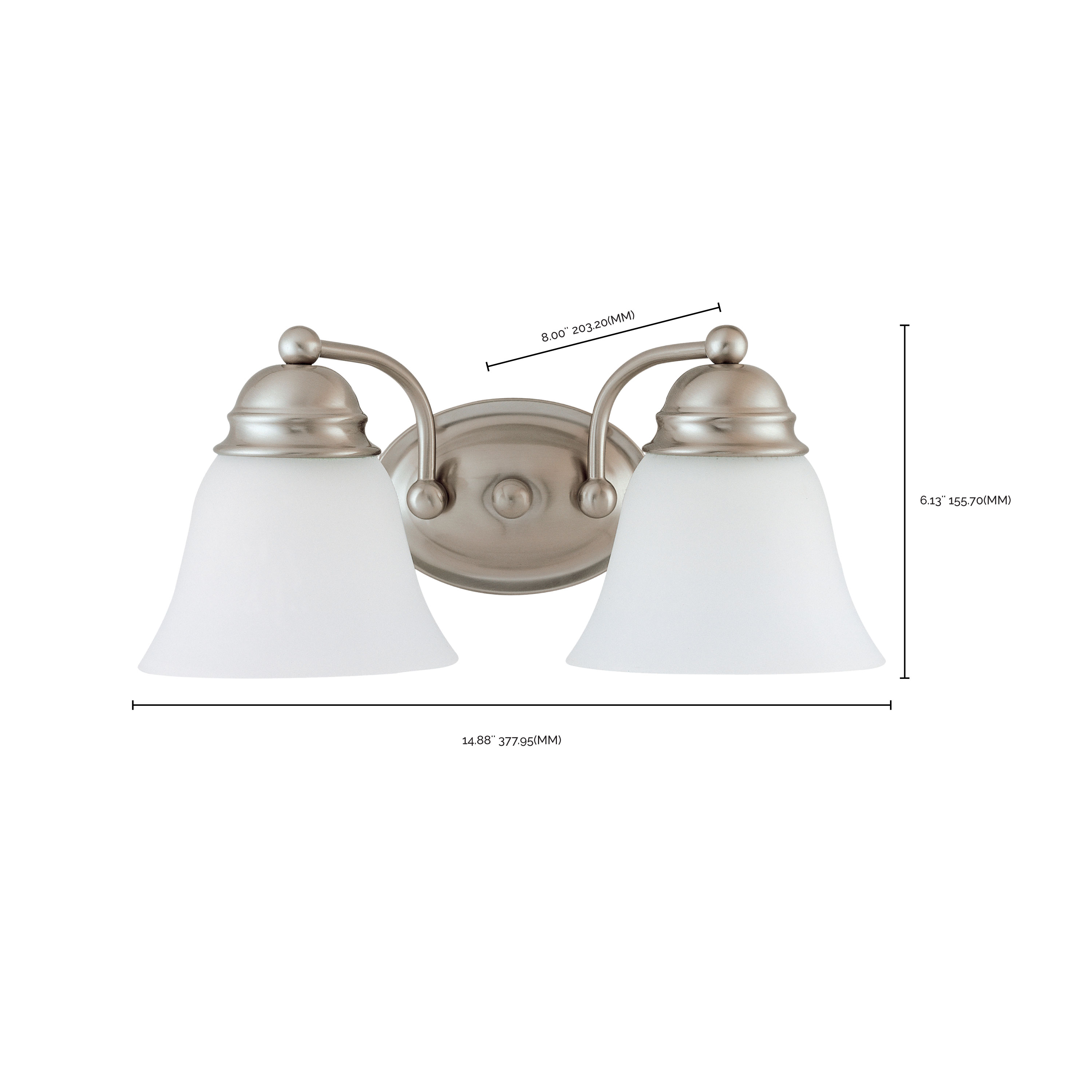 EMPIRE 2 LIGHT 15" VANITY - 60-3265
