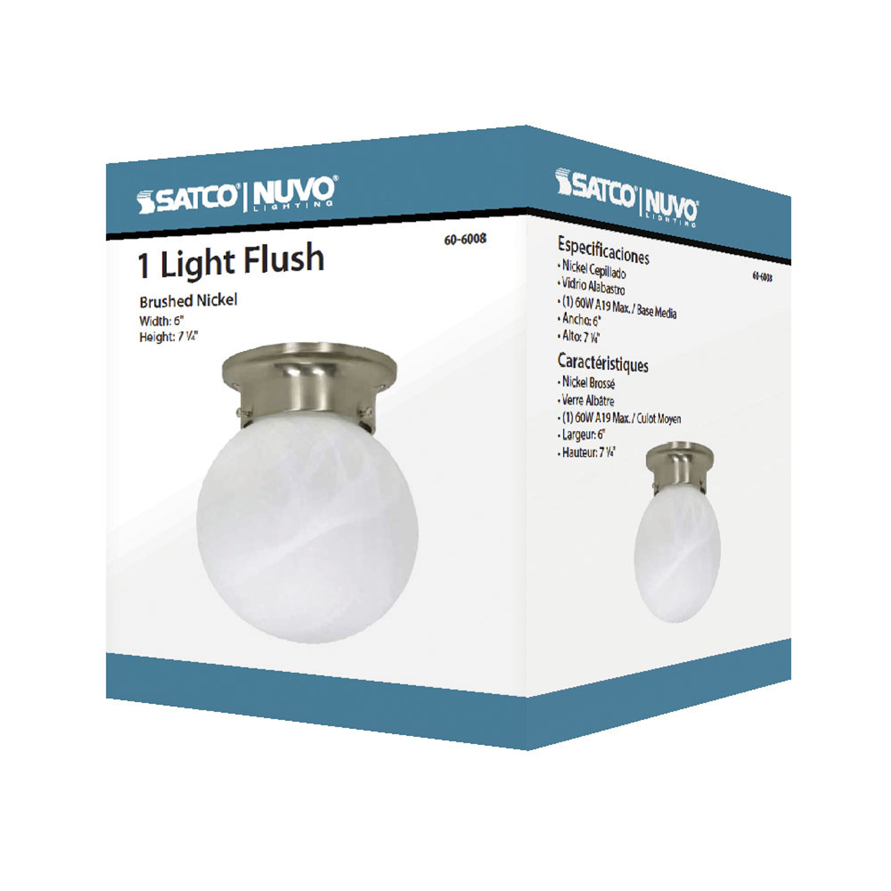 1 LT - 6" BALL FLUSH FIXTURE - 60-6008