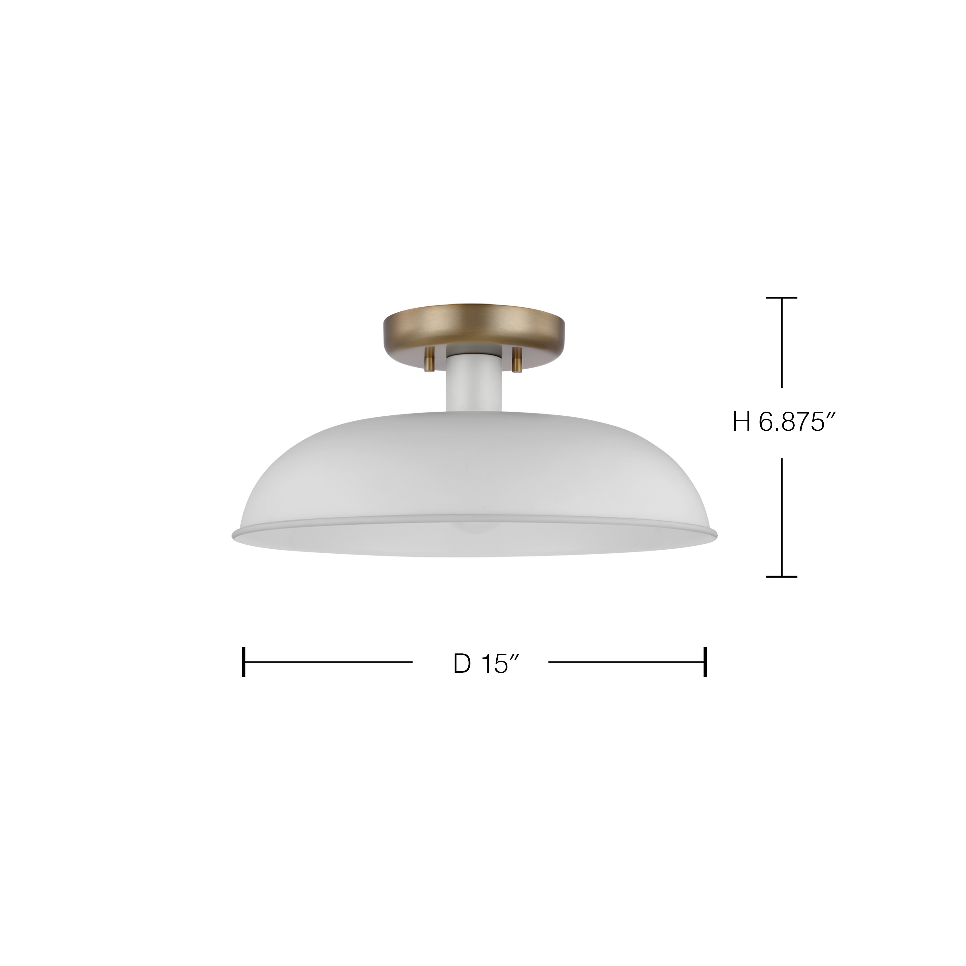 COLONY 1 LIGHT SMALL FLUSH - 60-7490