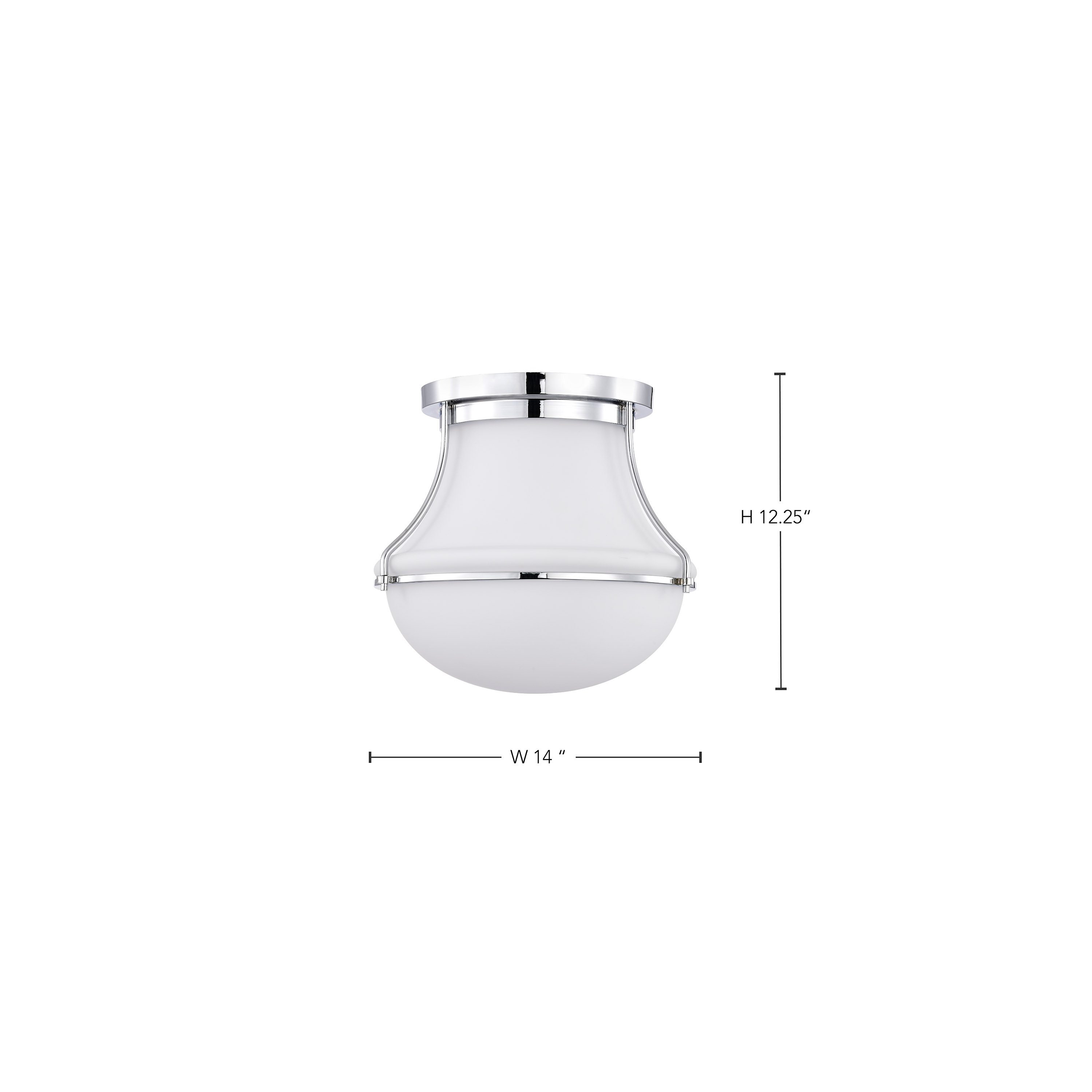 VALDORA 1 LIGHT 14" FLUSH - 60-7871
