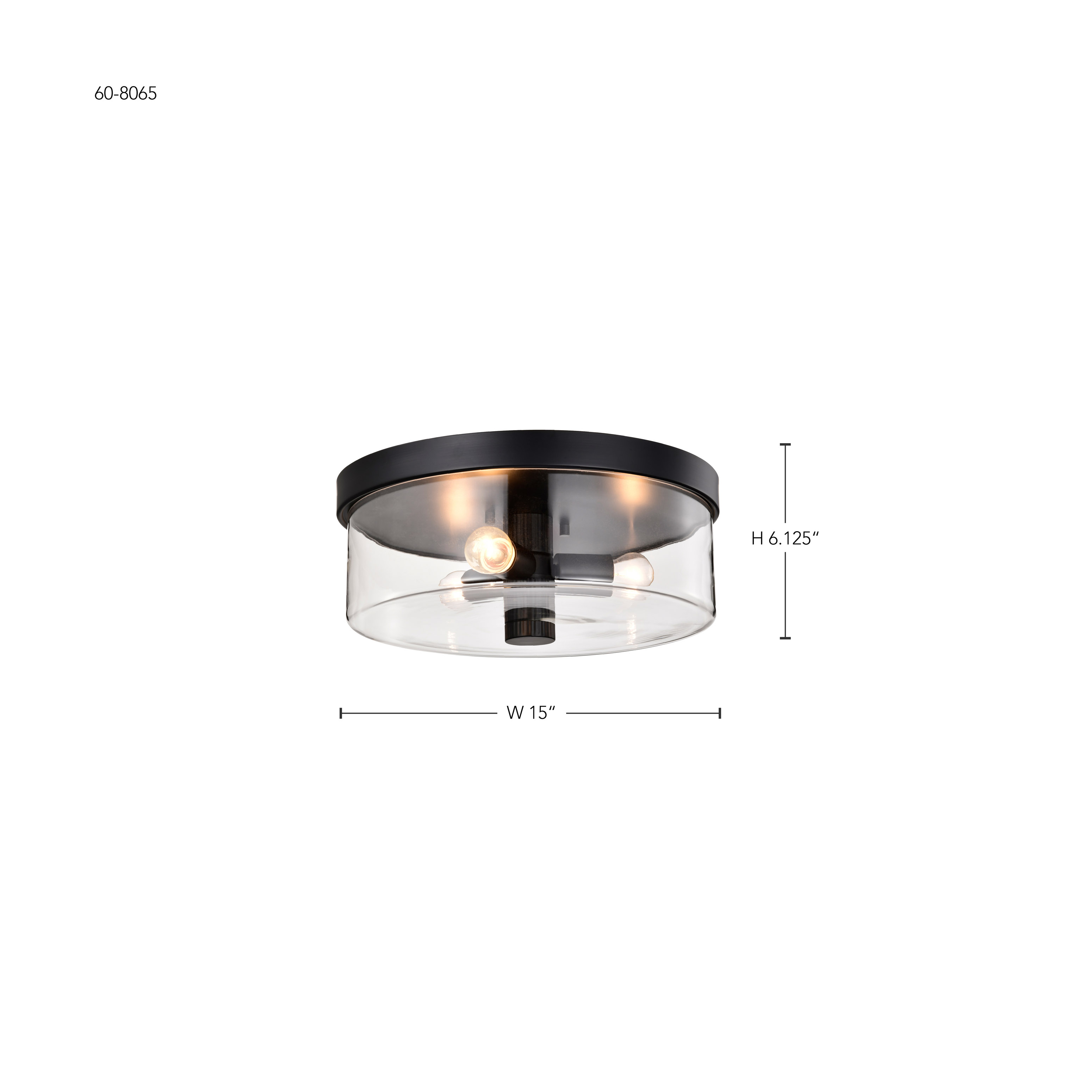 CLARKSVILLE 15" FLUSH MOUNT - 60-8065