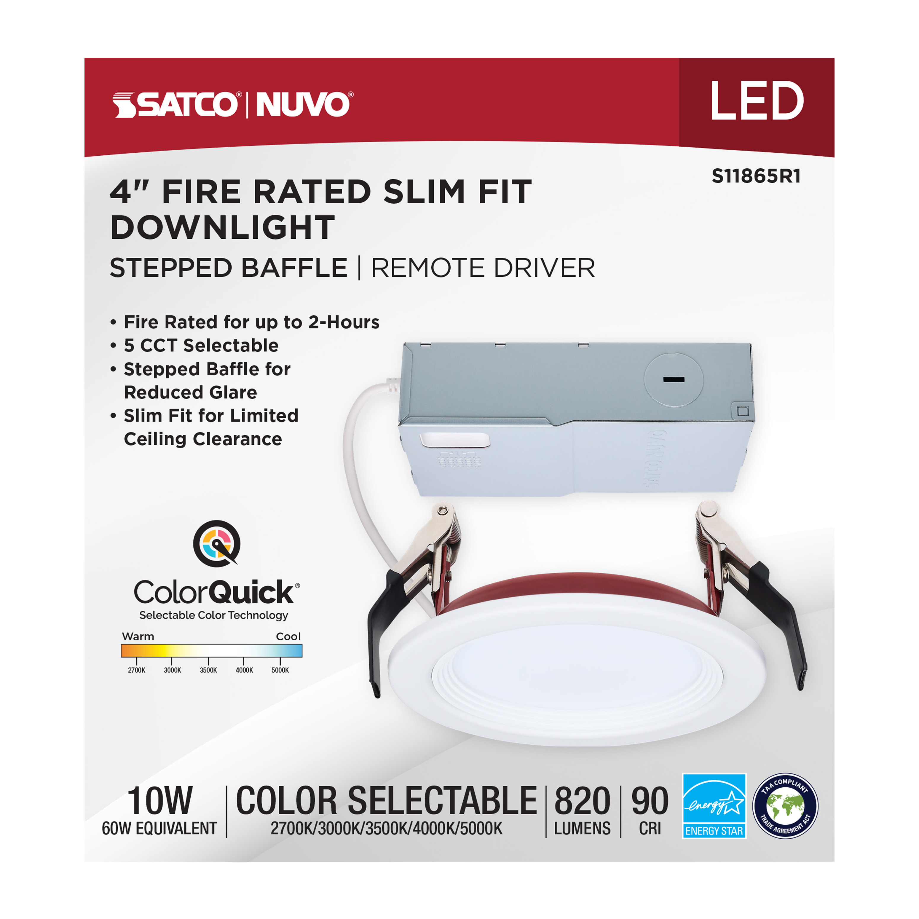 10WLED/4/FR/CCT/SLF/RD/STB/RND - S11865R1