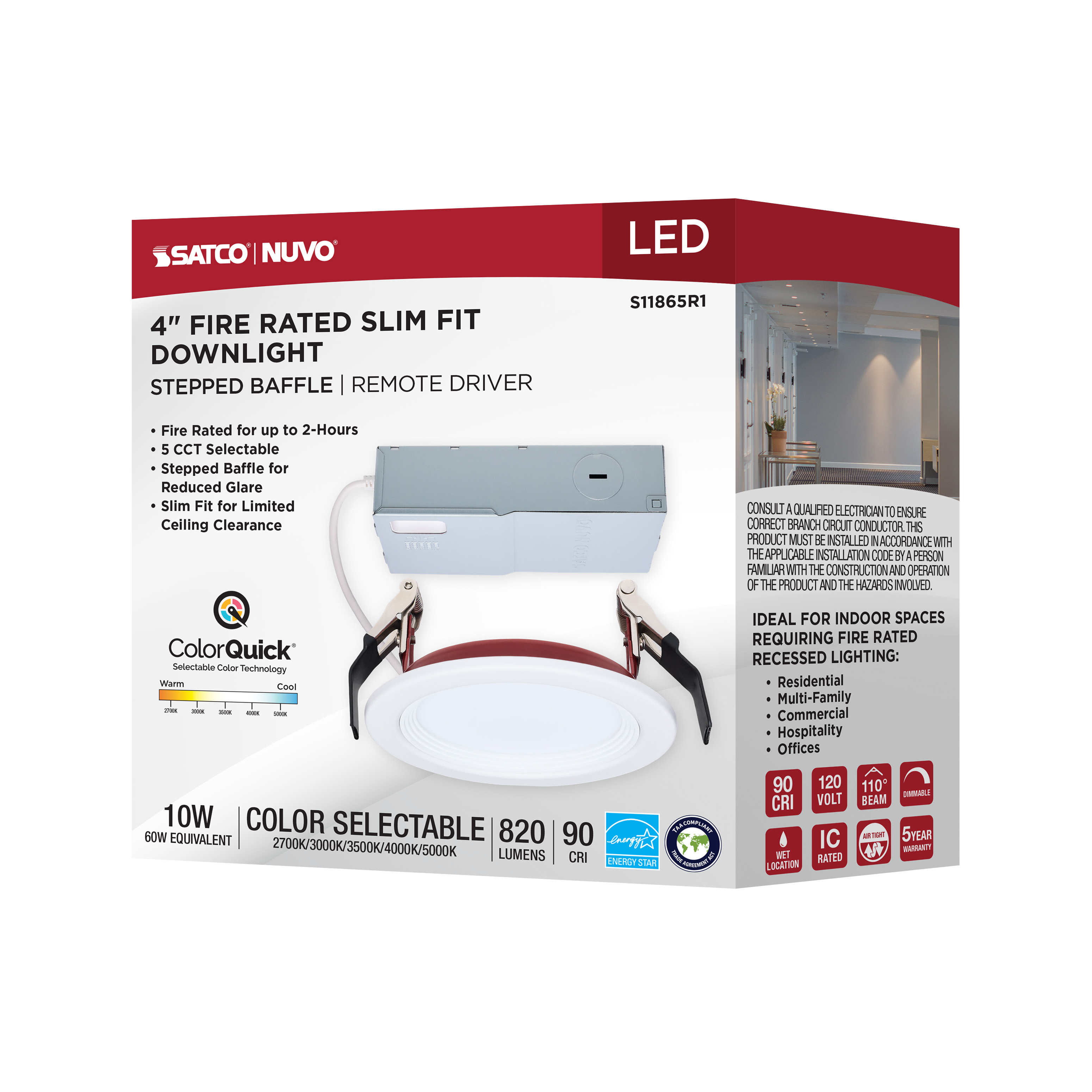10WLED/4/FR/CCT/SLF/RD/STB/RND - S11865R1